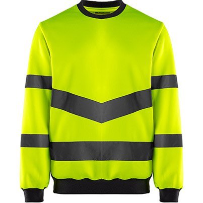 YELLOW HI-VIS SWEATSHIRT L