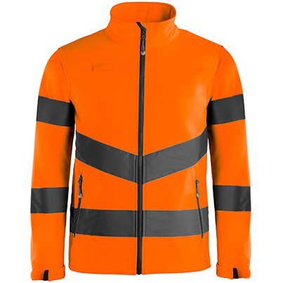 ORG HI-VIS SOFTSHELL JKT S