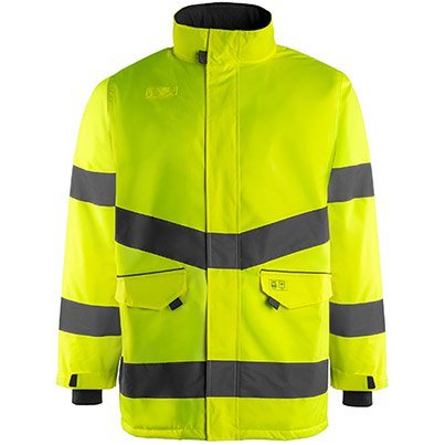 YLW WATERPROOF HI-VIS COAT M