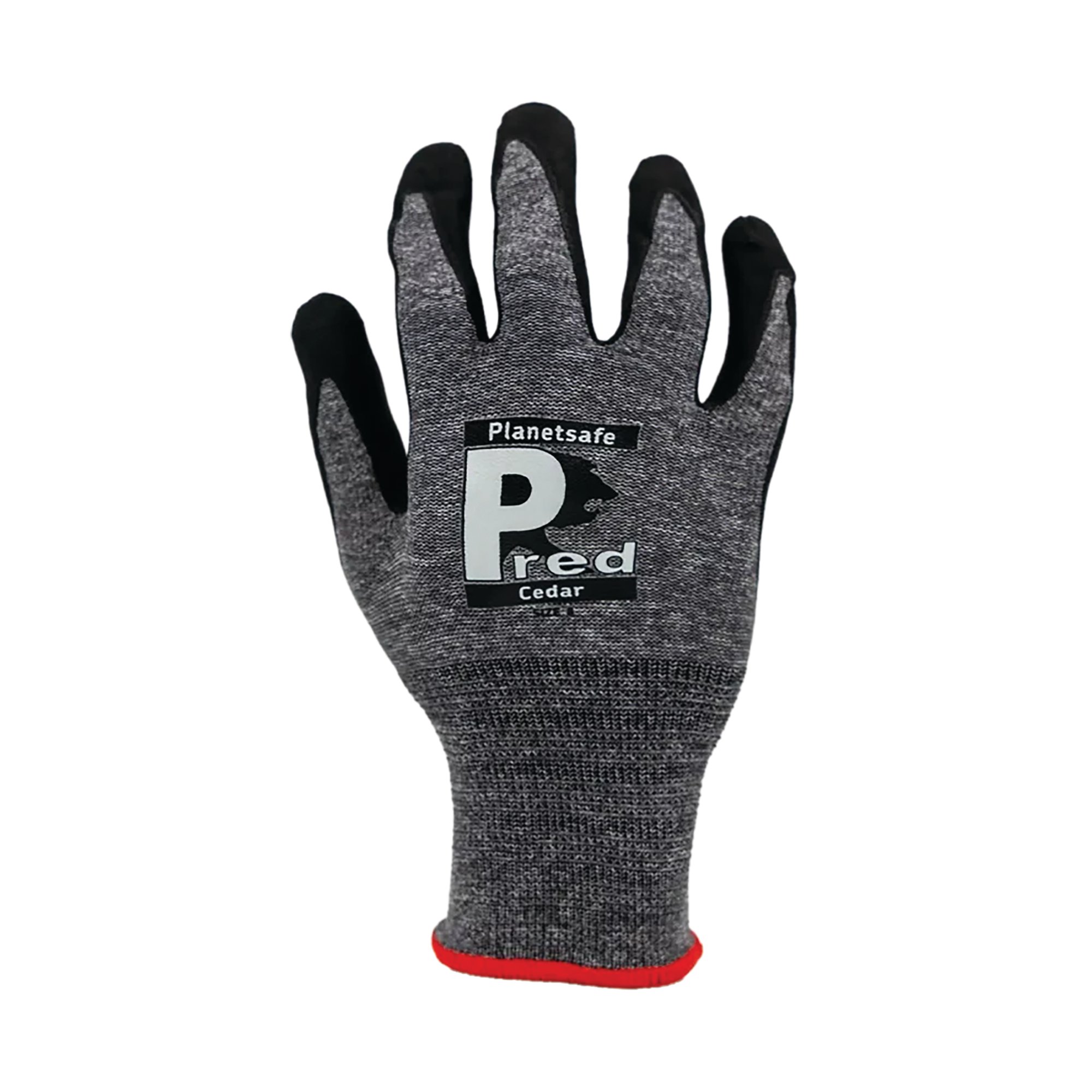 PRED CEDAR GLOVE 1 PAIR BLK/GRY 9