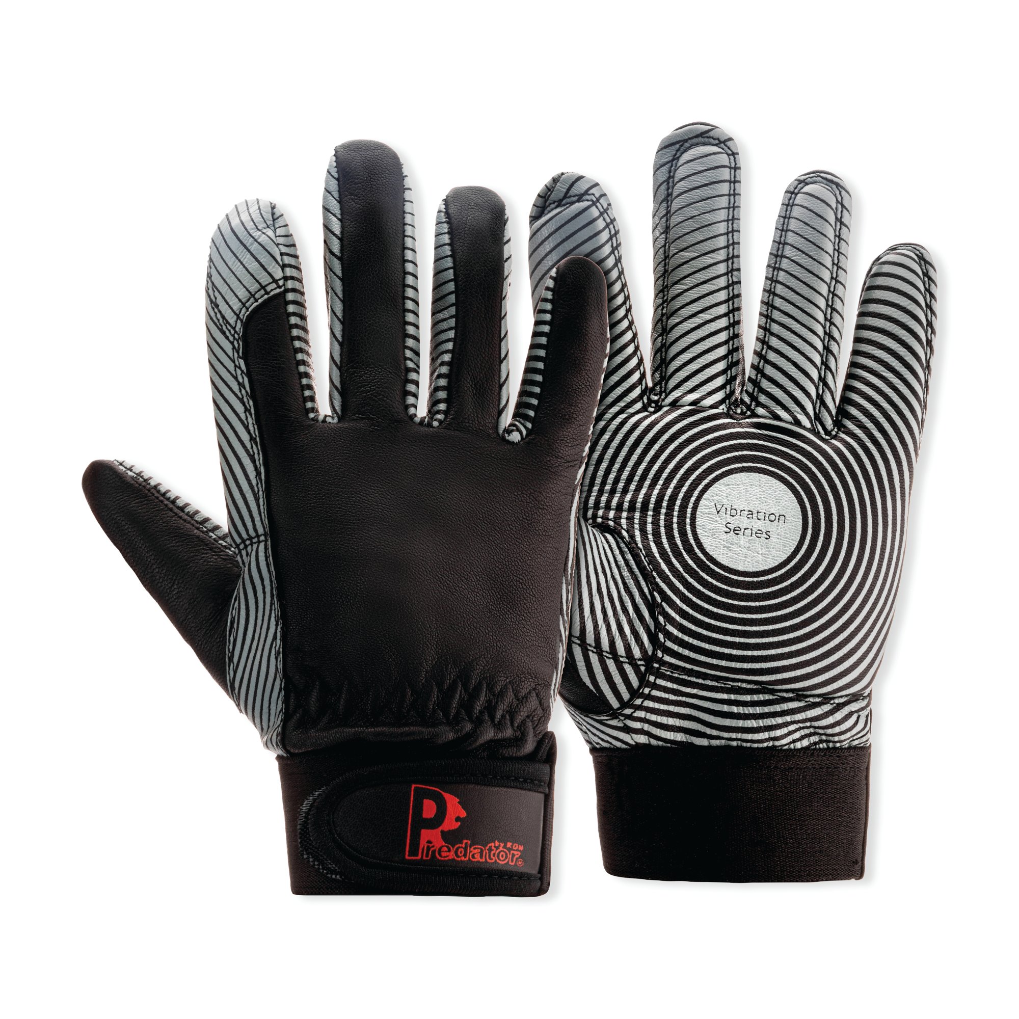 ANTI-VIBE LEATHER GLOVE 1PR BLK 10
