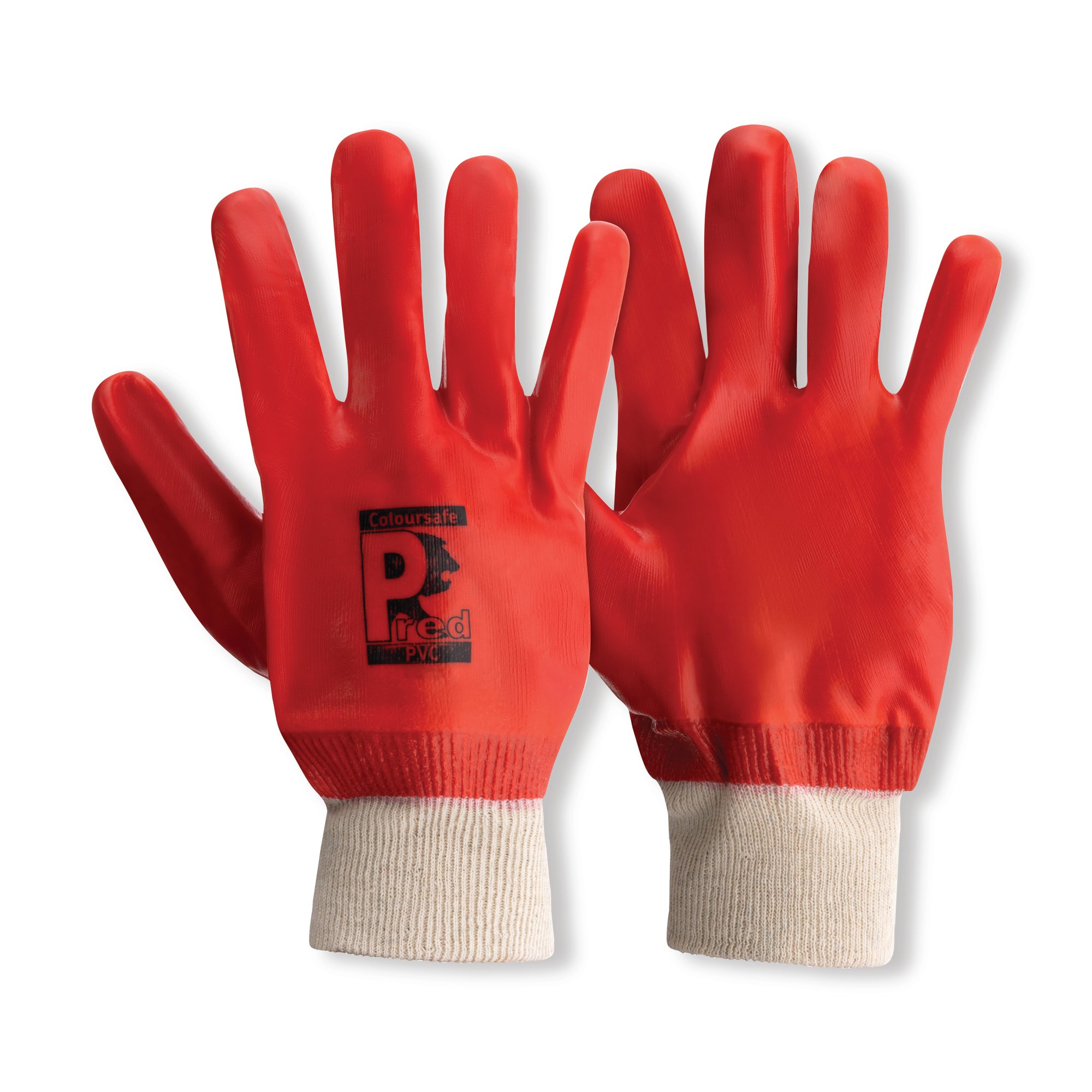 PVC CUT 1 GLOVE 1PR ORG 10 PK10