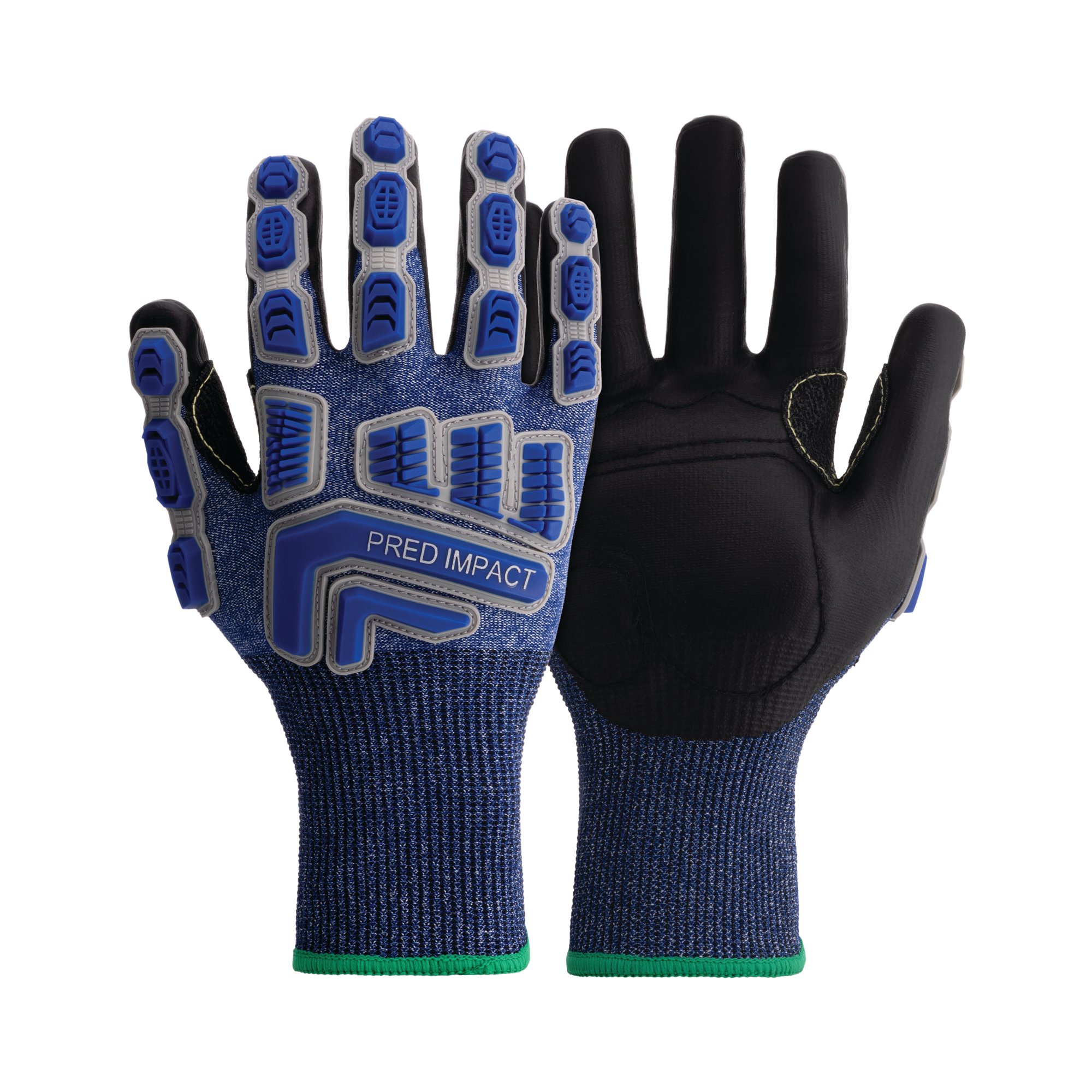 IMPACT CUT F GLOVES 1PR BLUE/BLACK 9