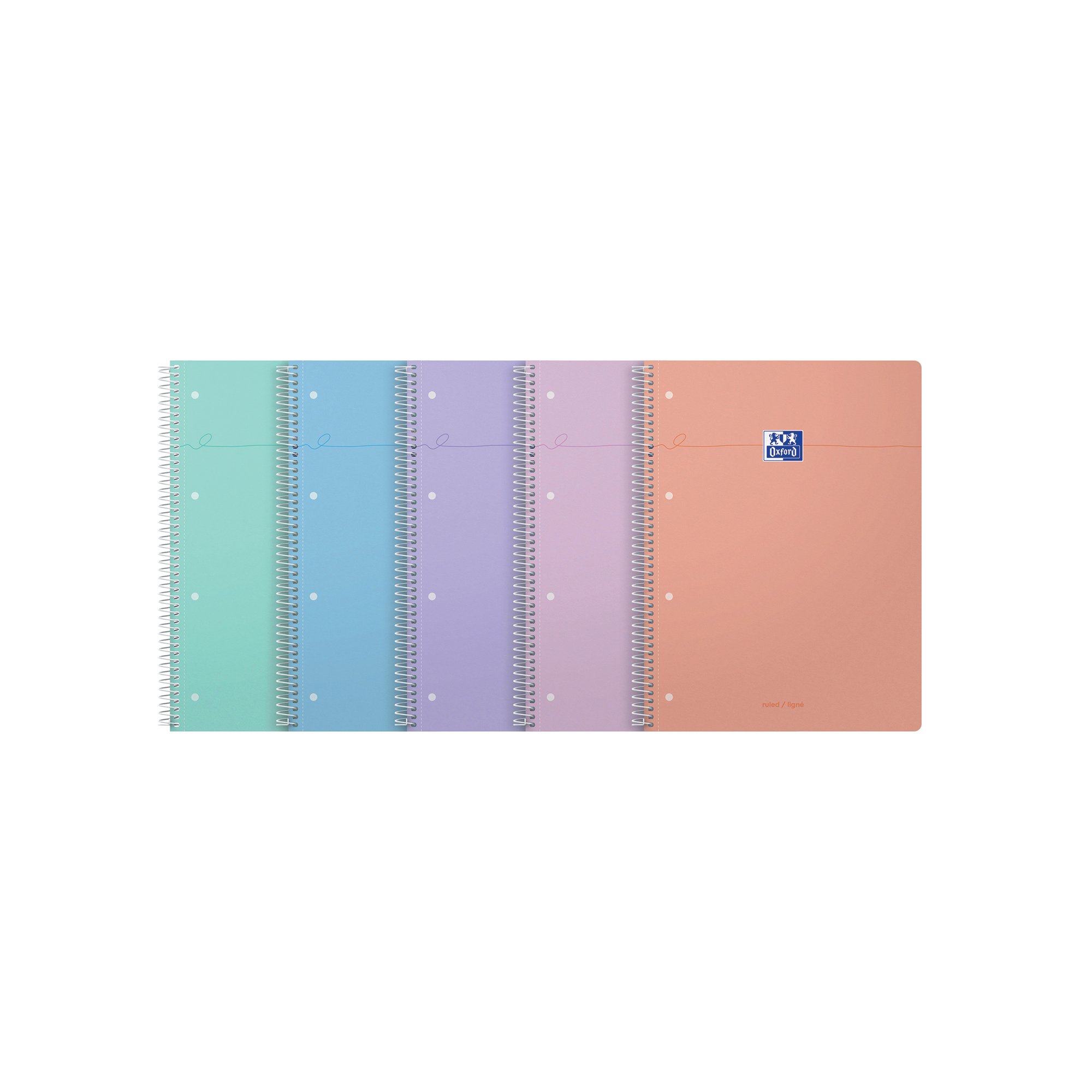 OXFORD SMART PASTEL NTBK A4+ AST PK5