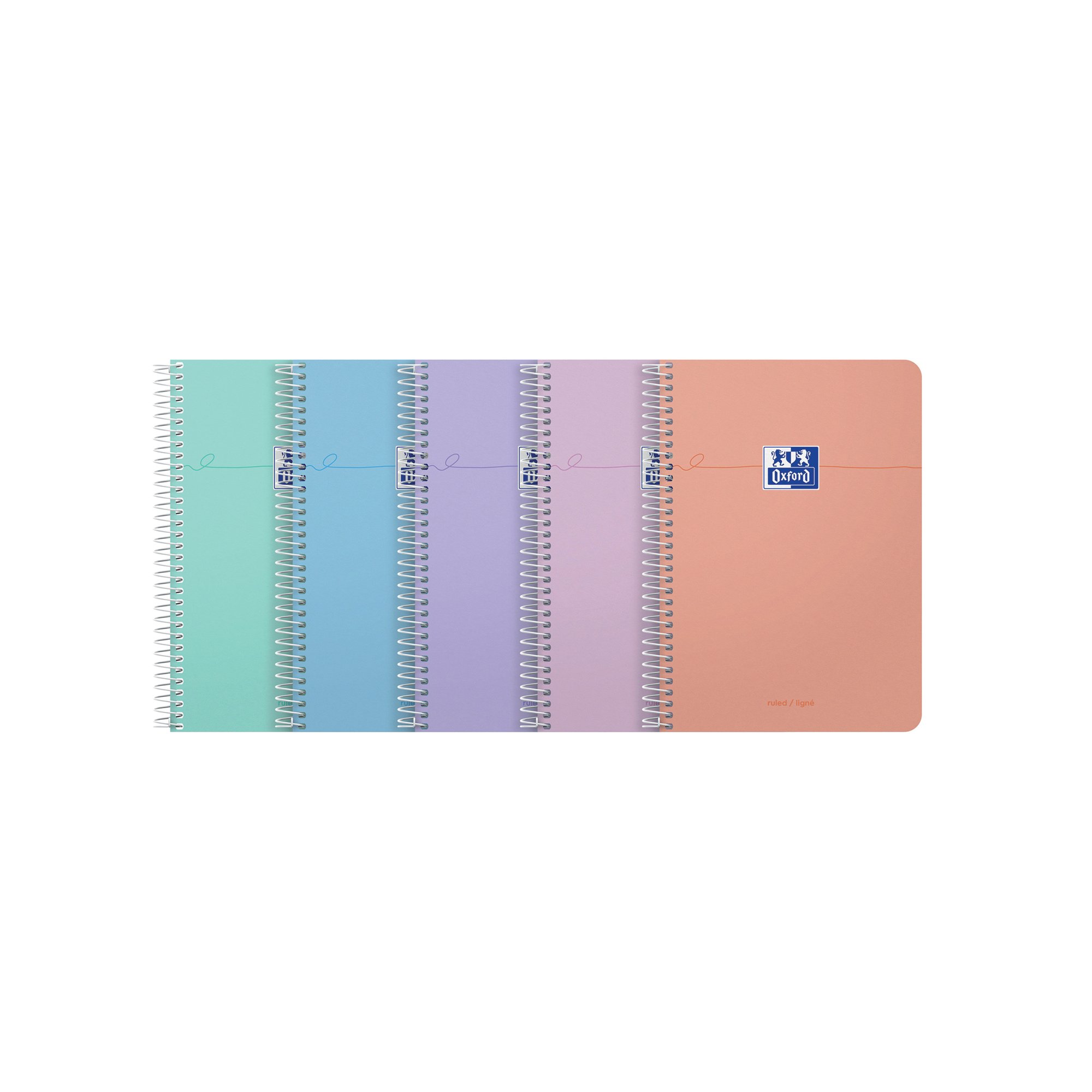 OXFORD SMART PASTEL NTBK A5 AST PK5