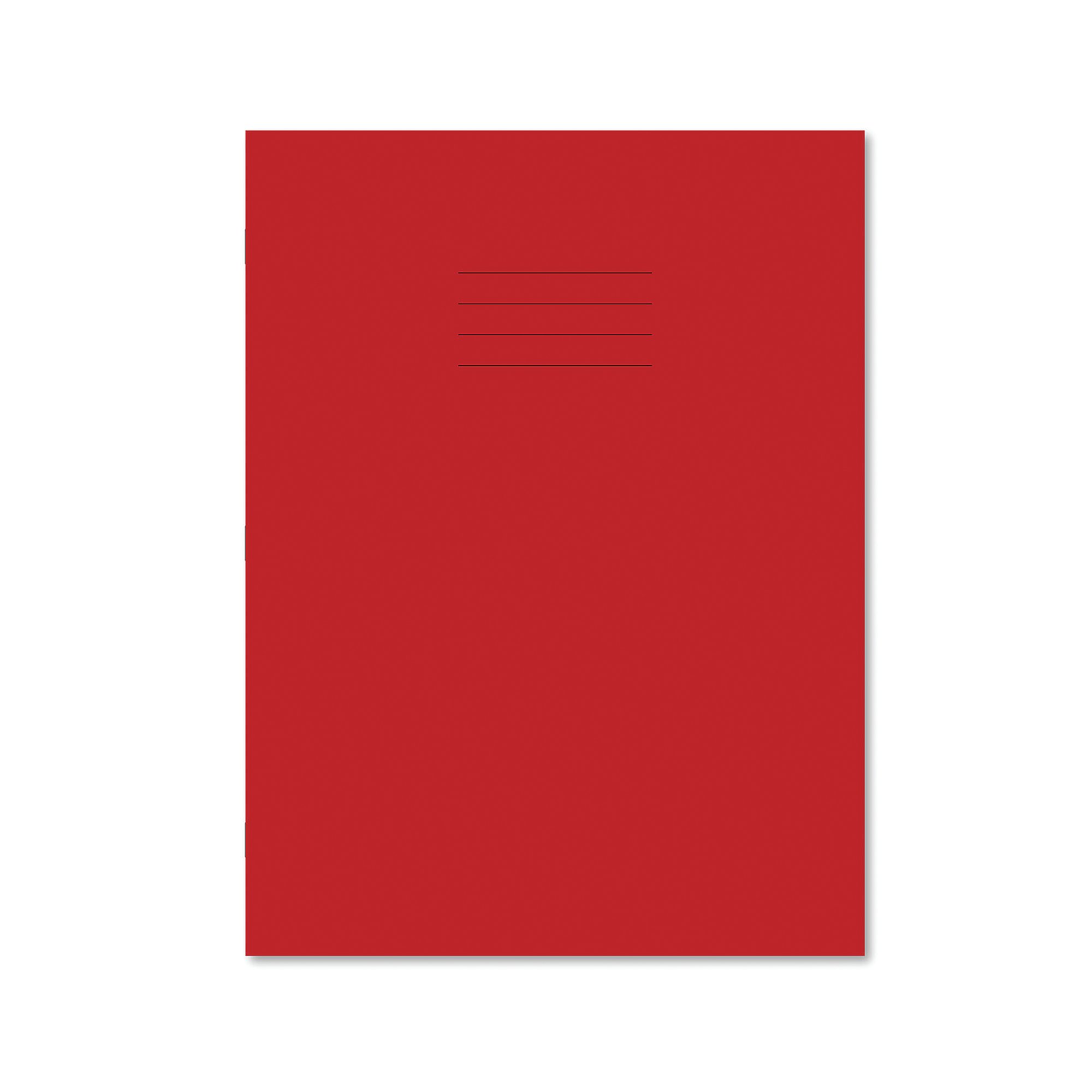 EXR BOOK 8MM LINED 80P A4+ RED PK50