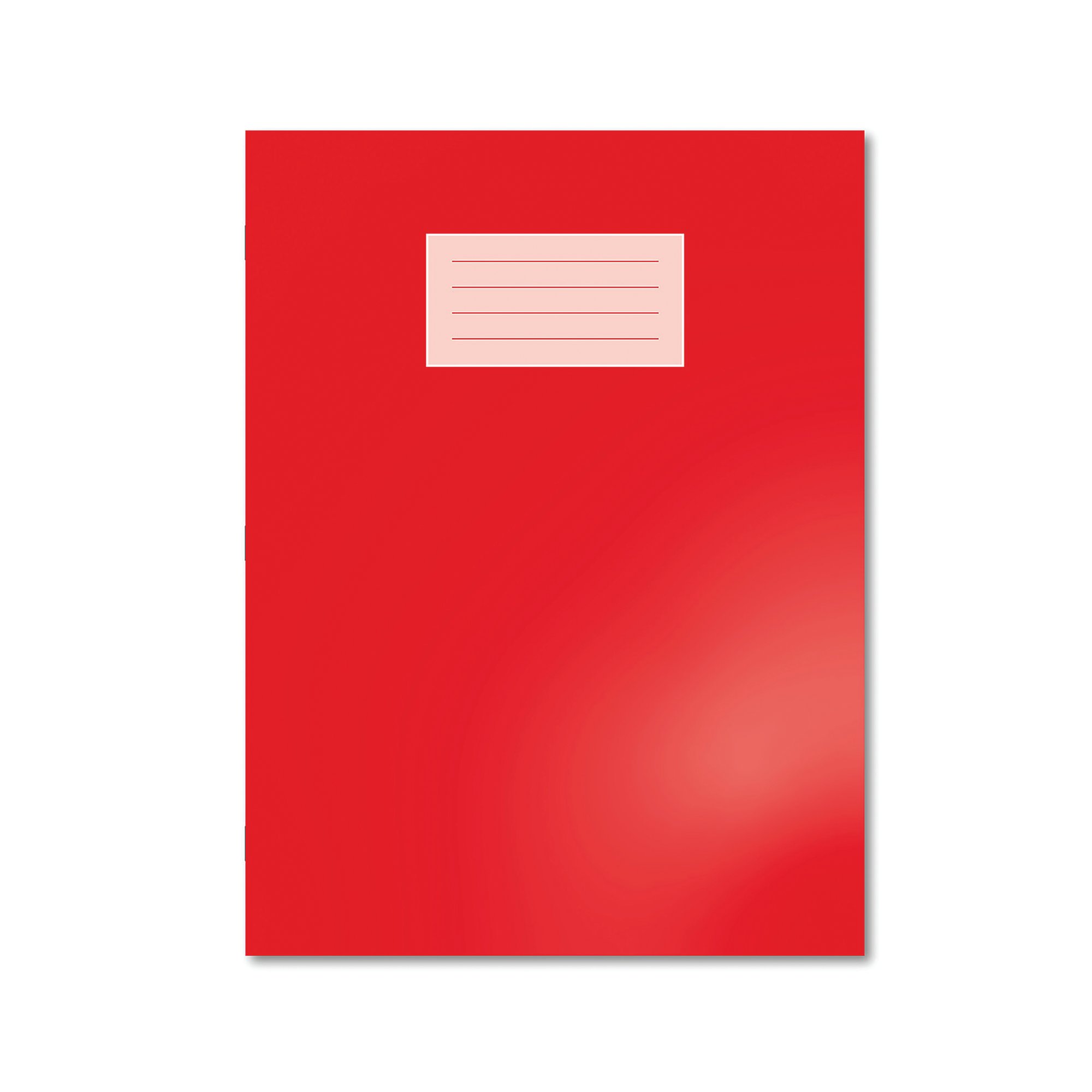 OXFORD EXR BK 8MM LINED A4+ RED PK50