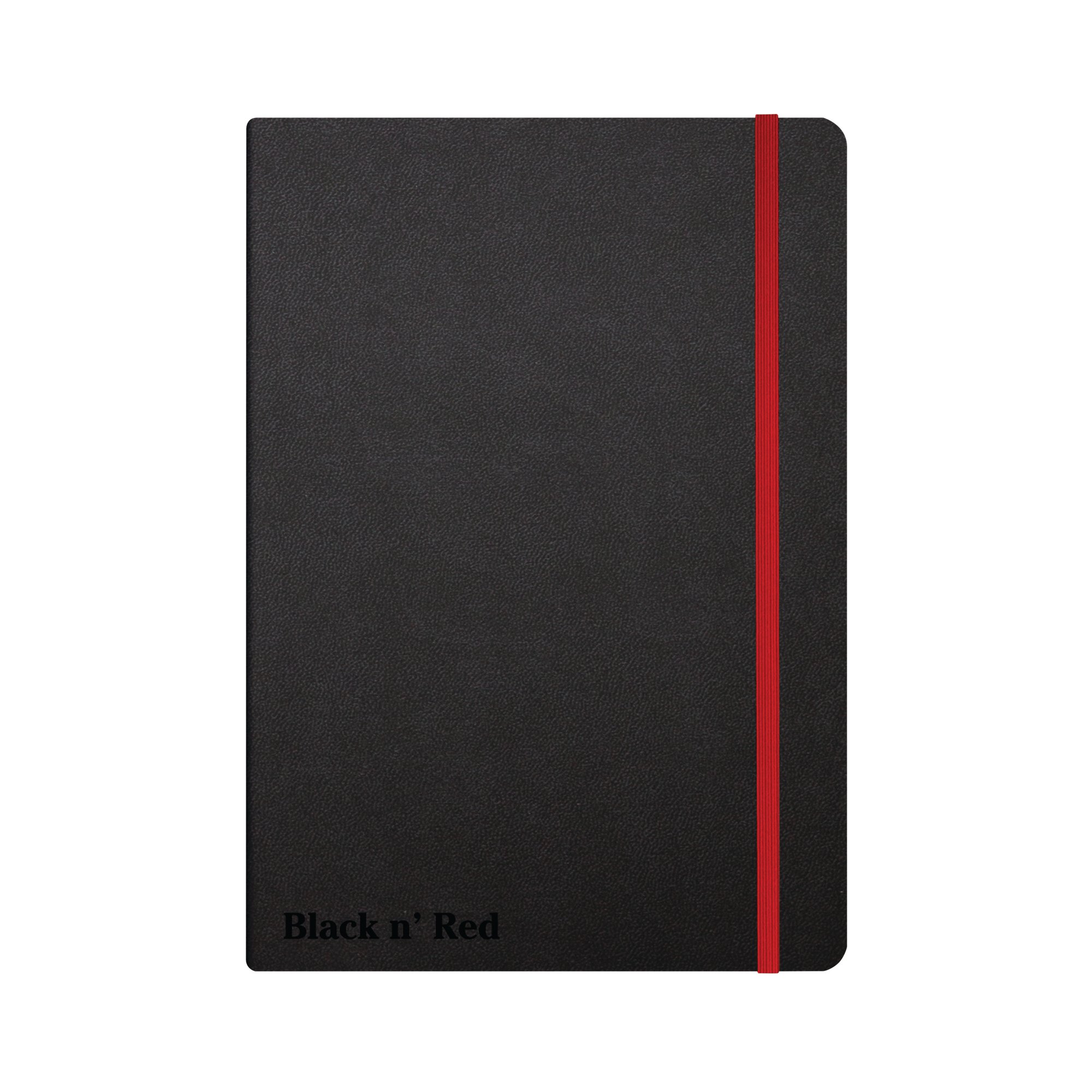 BLACK N RED HARD COVER NOTEBOOK A5