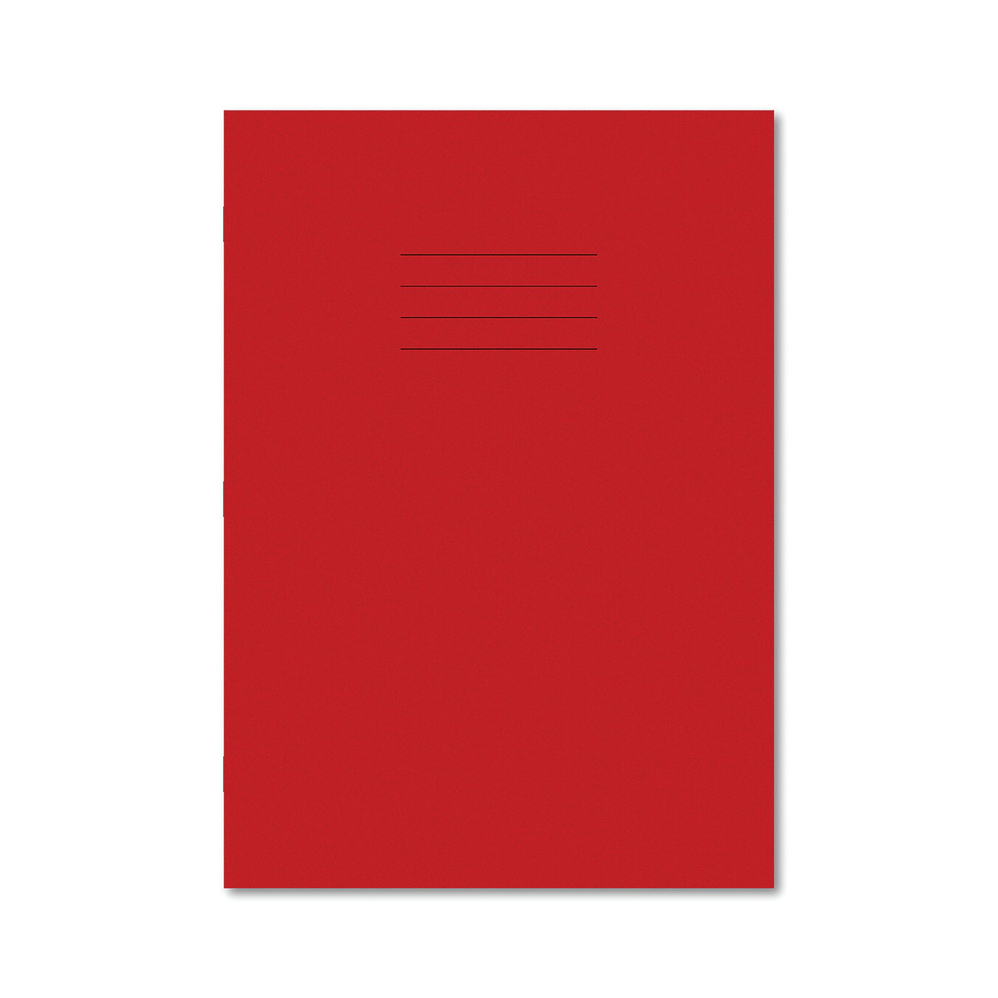 EXR BOOK 8MM LINED 80PG A4 RED PK50