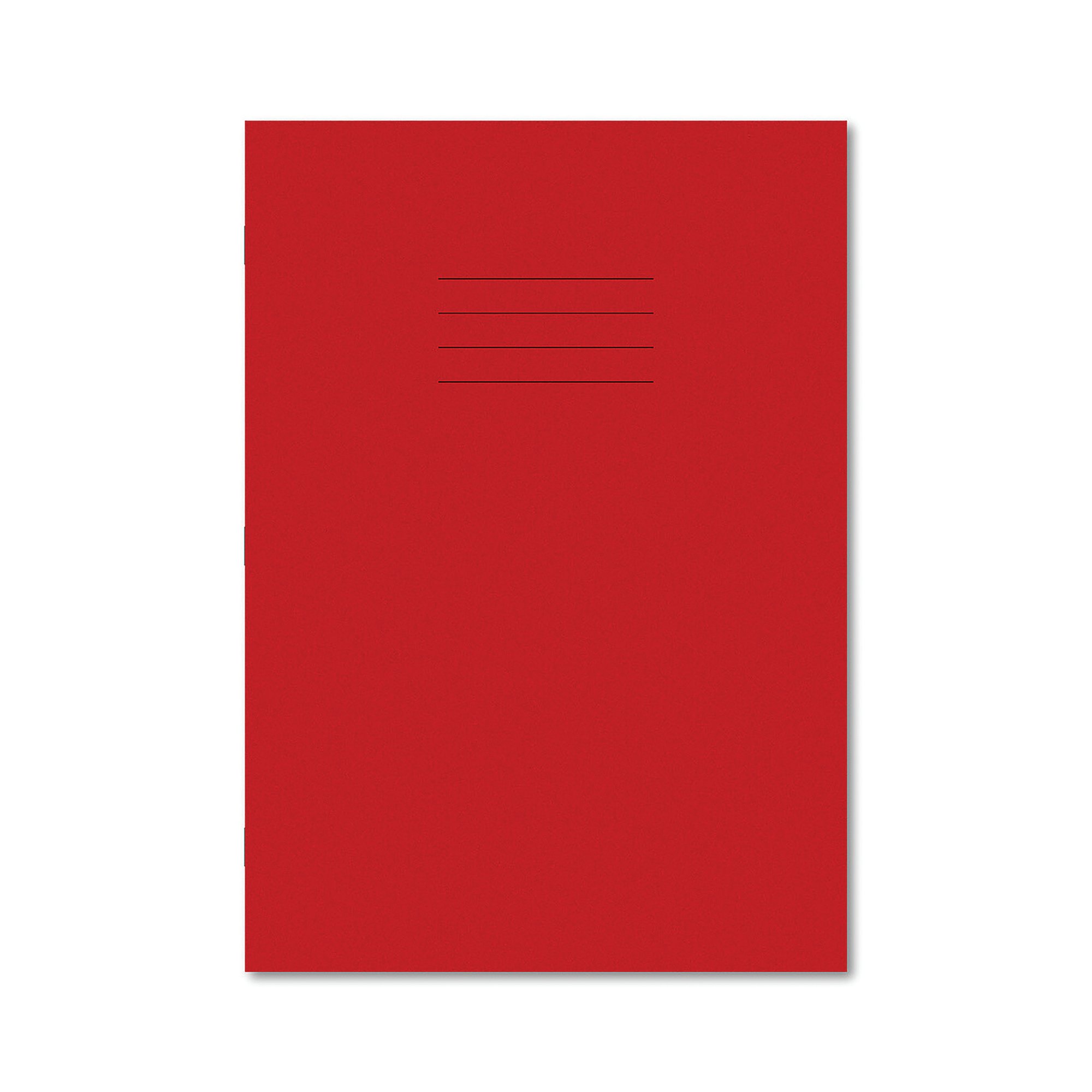 EXR BOOK 8MM LINED 64PG A4 RED PK50