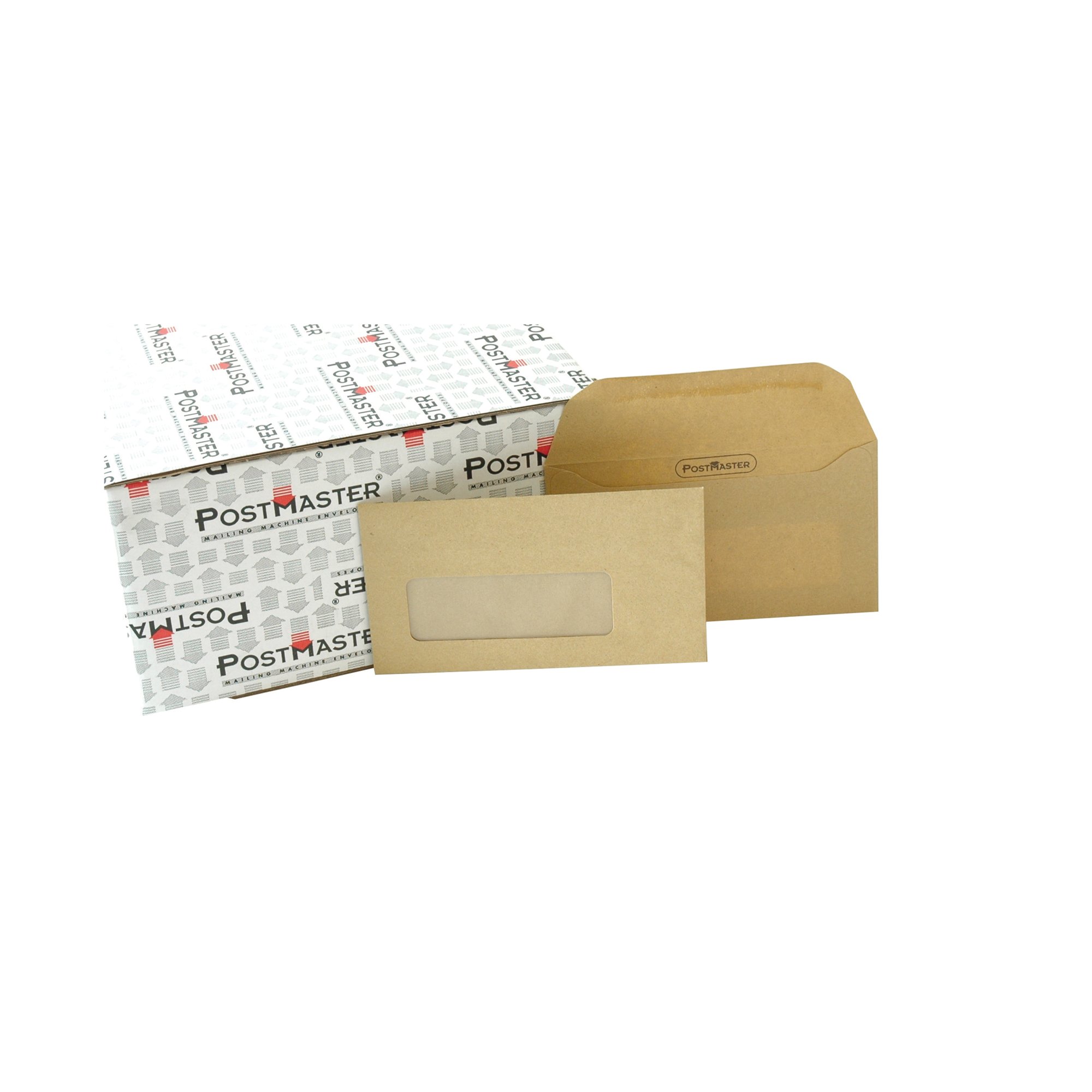 POSTMASTER DL GUMMED MANILLA 500PACK