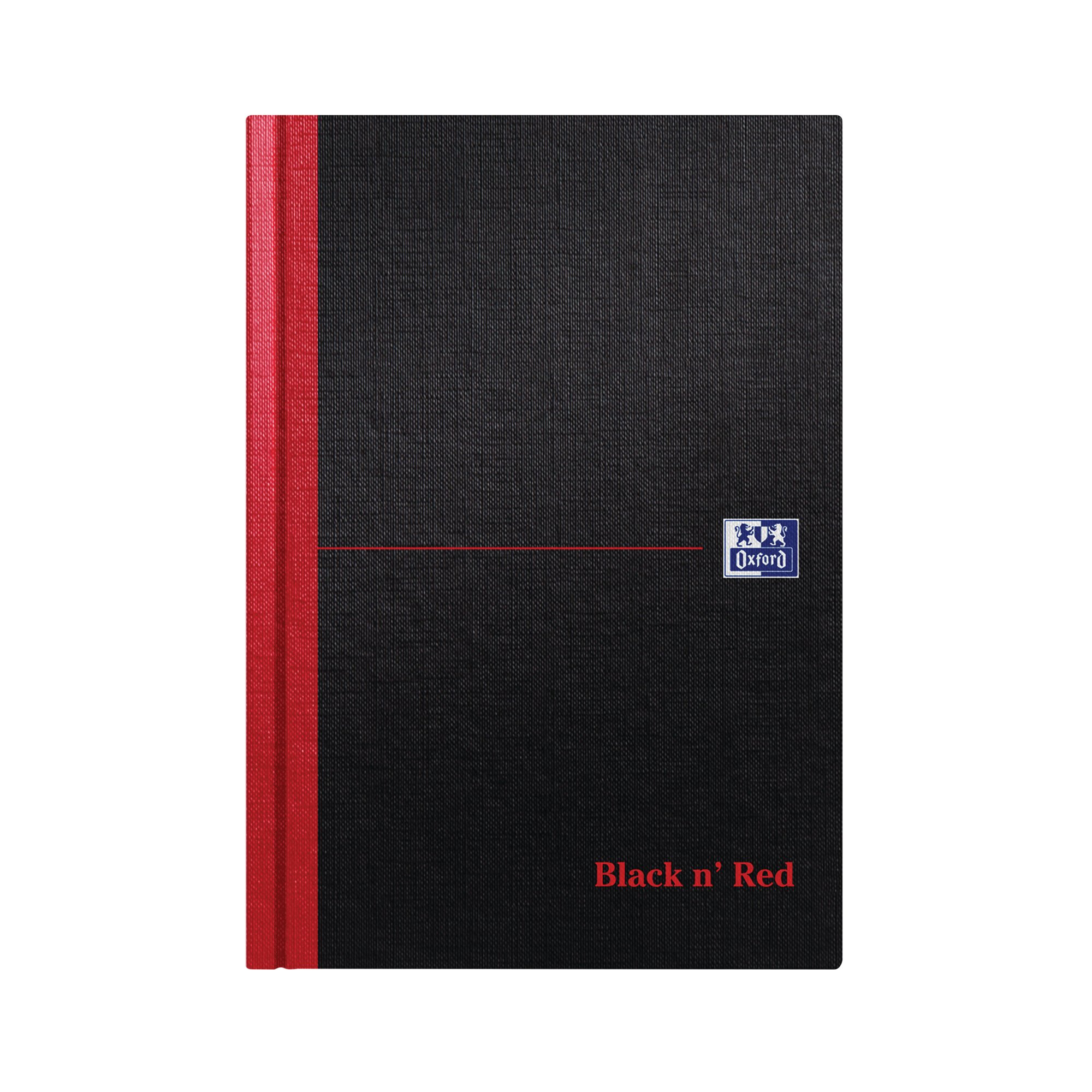 BLACK N RED HB RULED NOTEBOOK A5 PK5