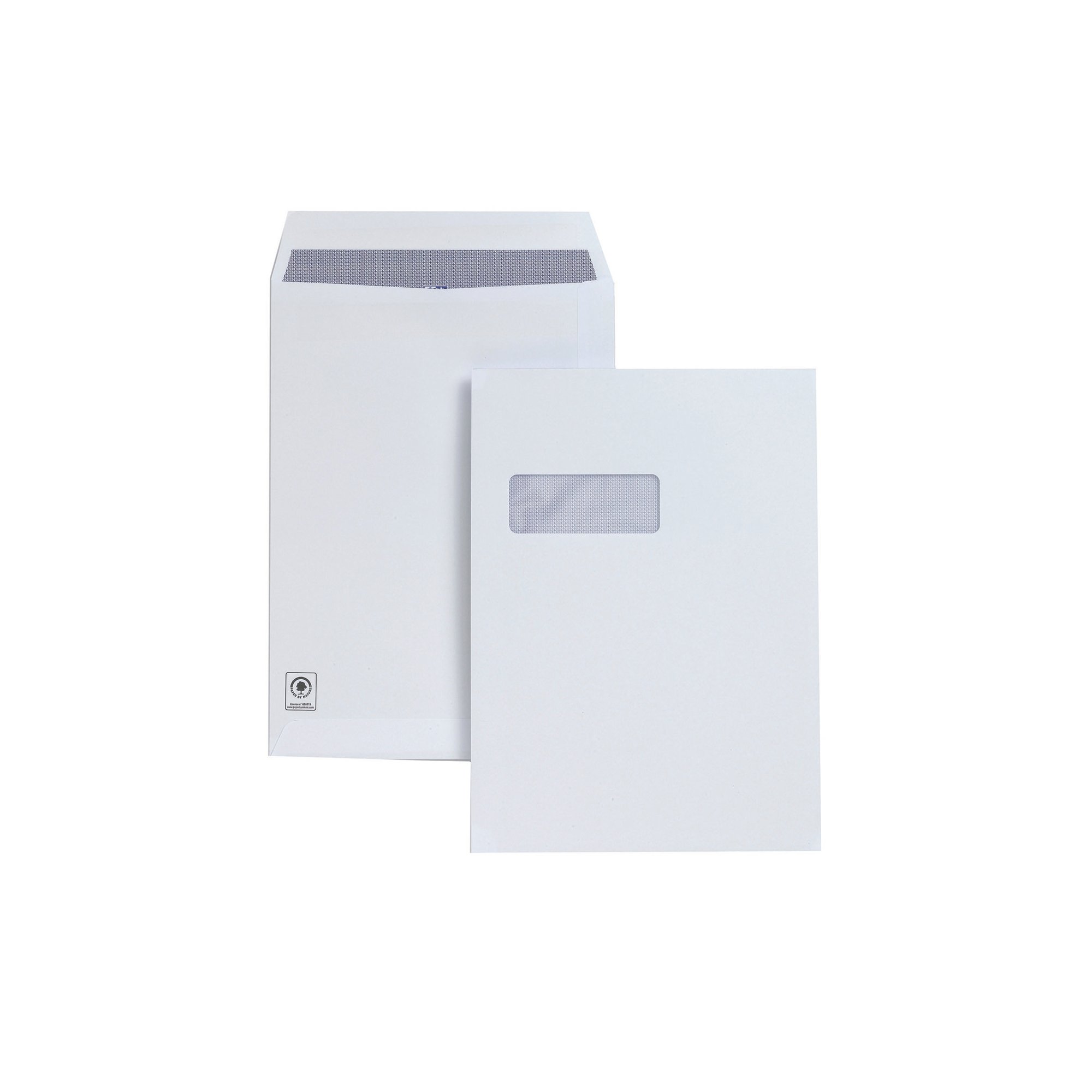 PF C4 WHT SS WDW POCKET ENV PK250