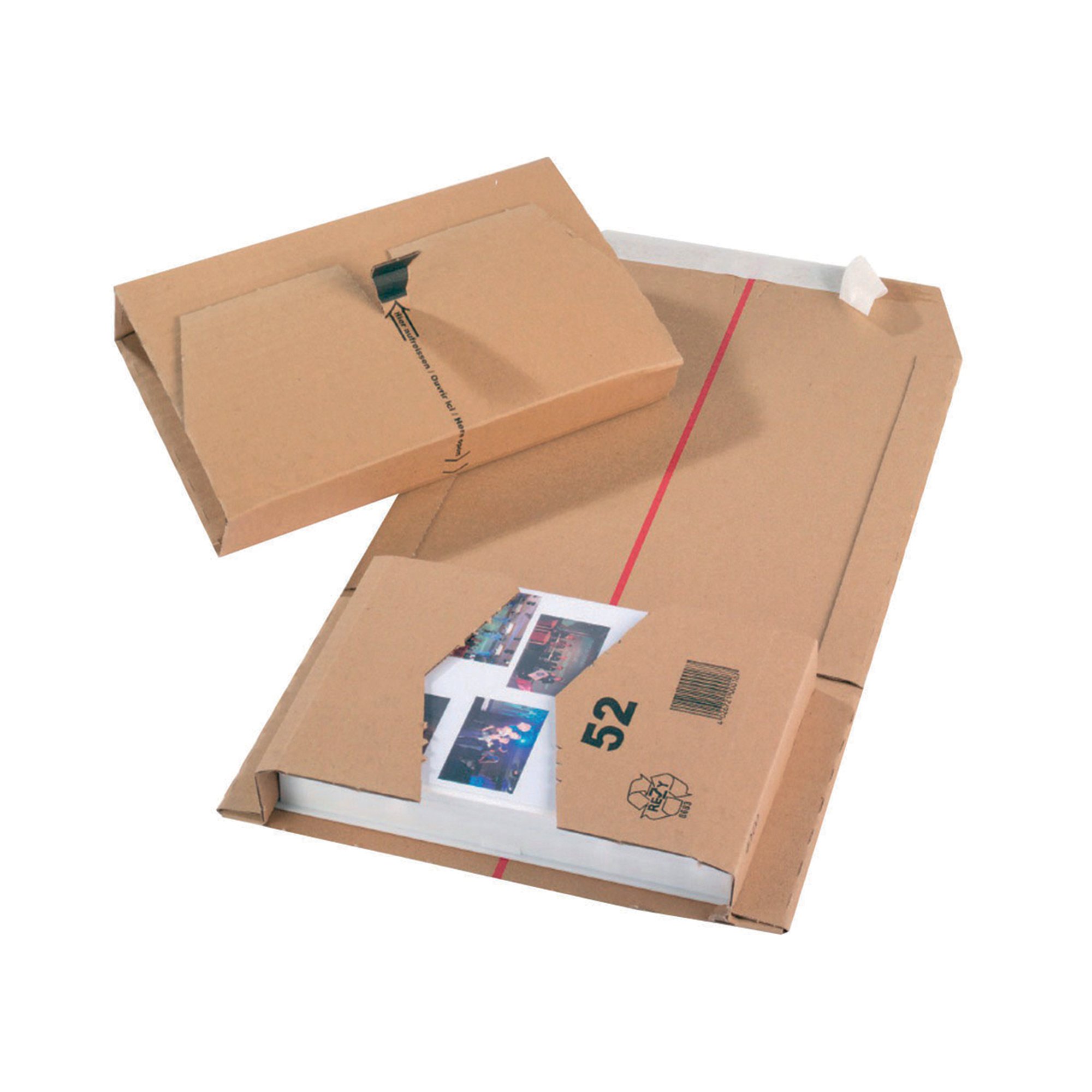 MAILING BOX 251X165X60 BRWN PK25