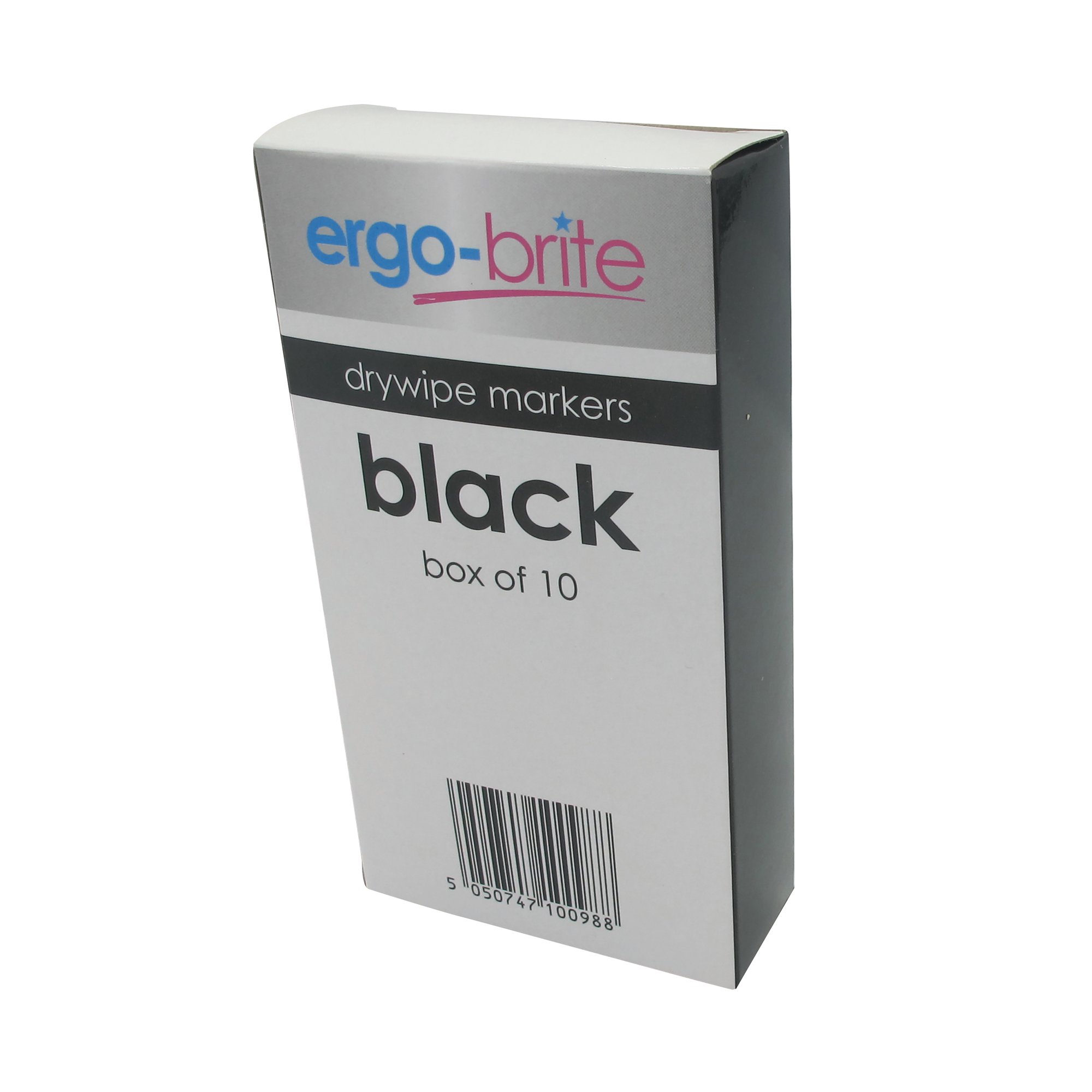 DRYWIPE MARKER RUBBER GRIP BLK PK10