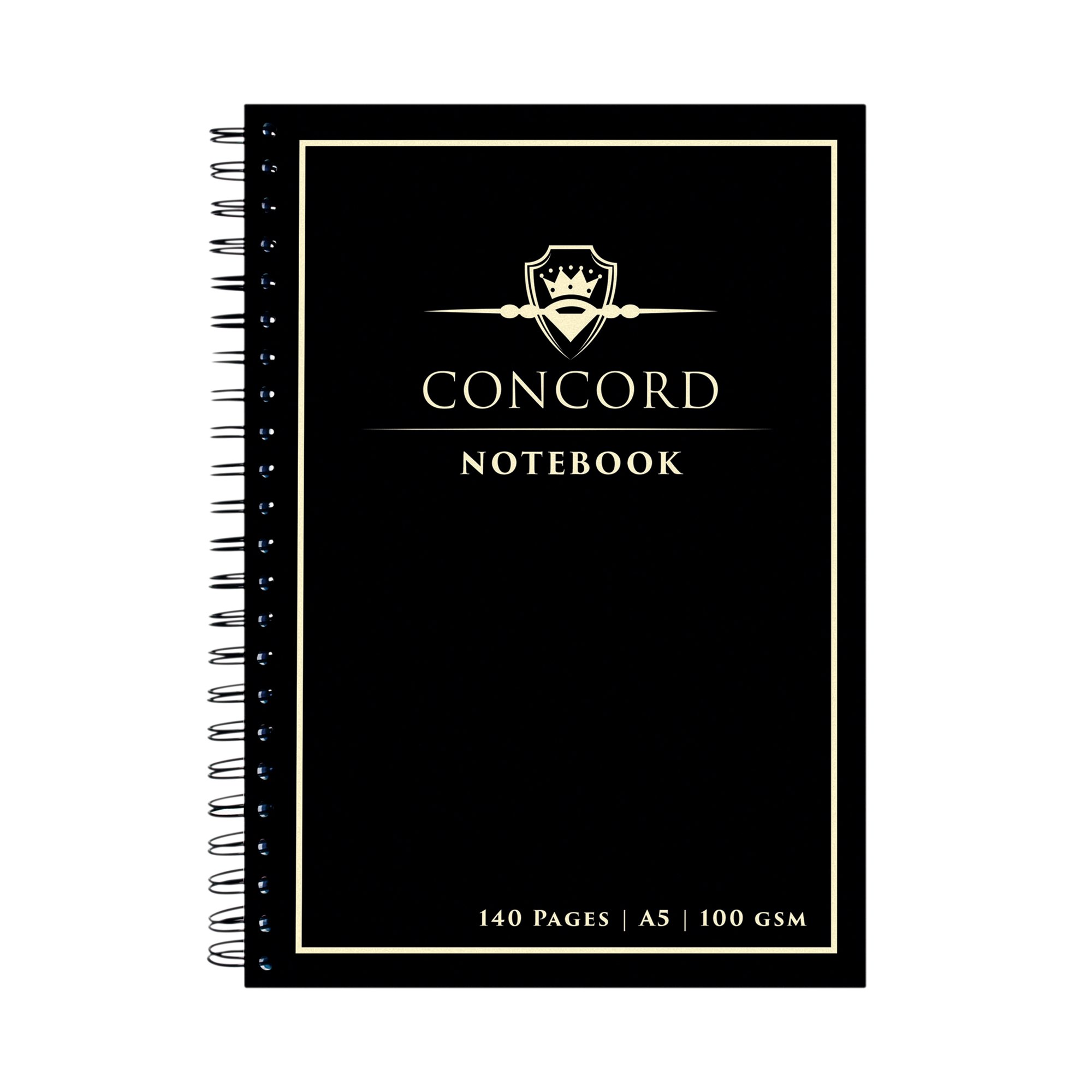 CONCORD A5 JOTTA N/BOOK 140PG BK PK5