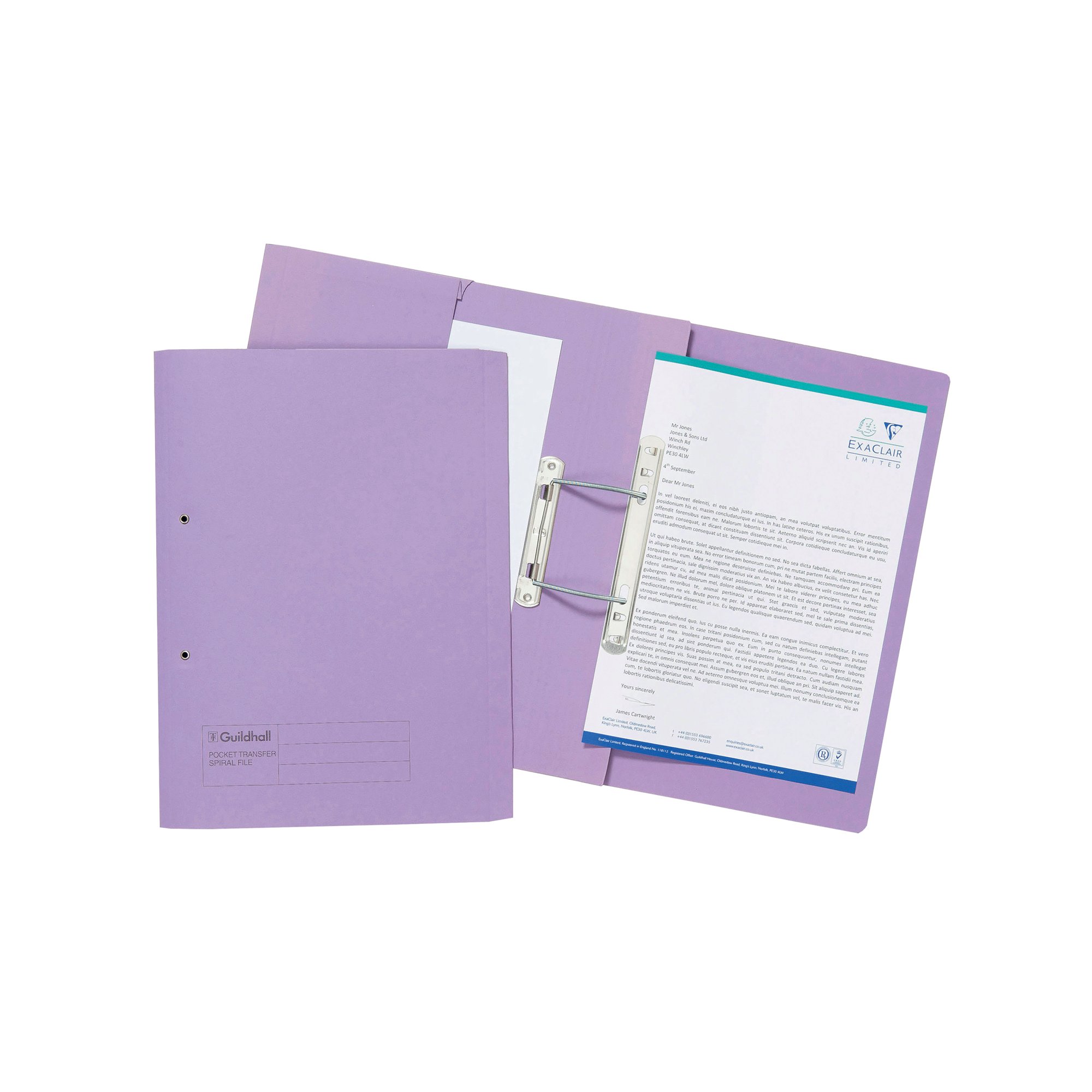 GUILDHALL TFR FILE 315GSM MAUVE PK25