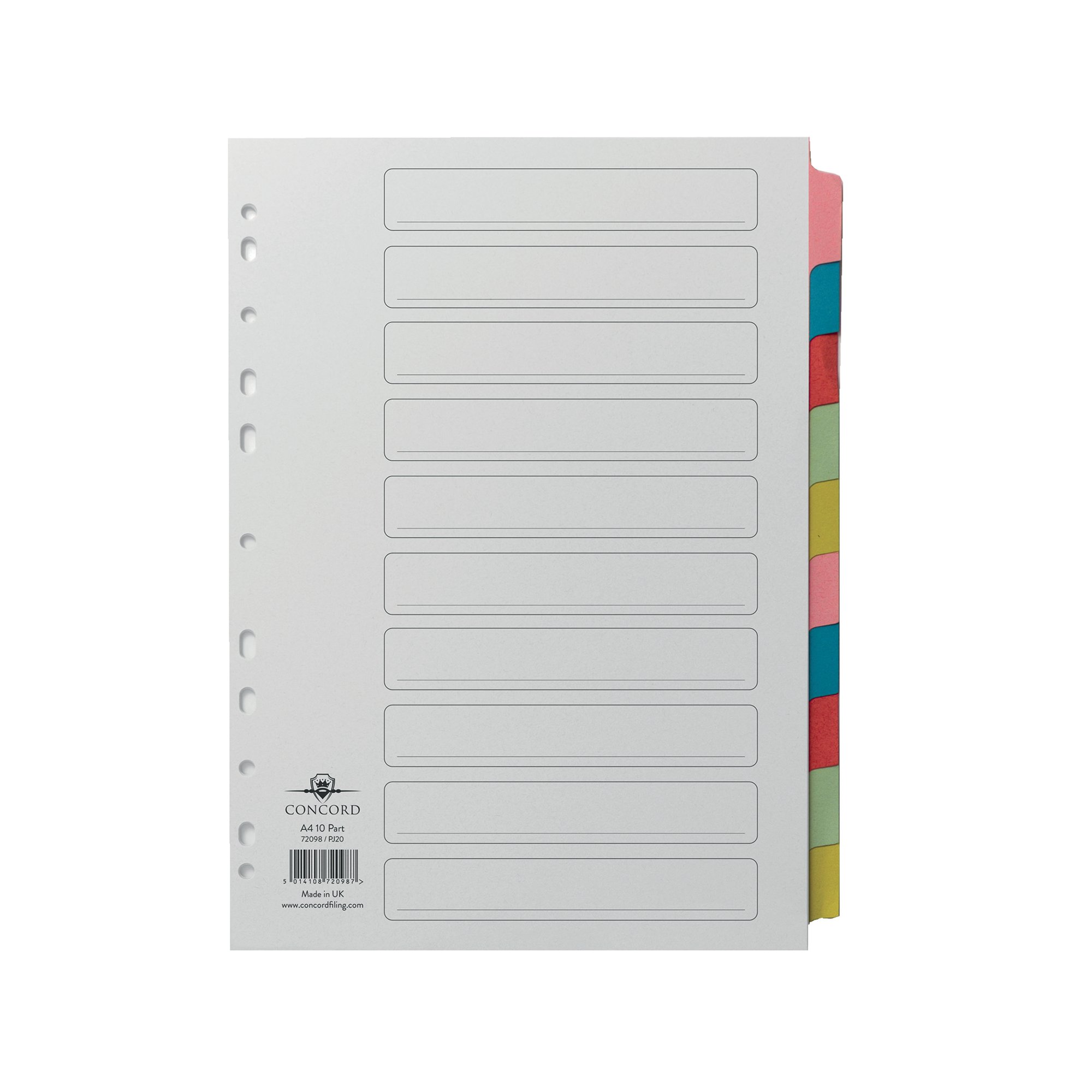 CONCORD DVDR 10-PART A4 MCOL TABS