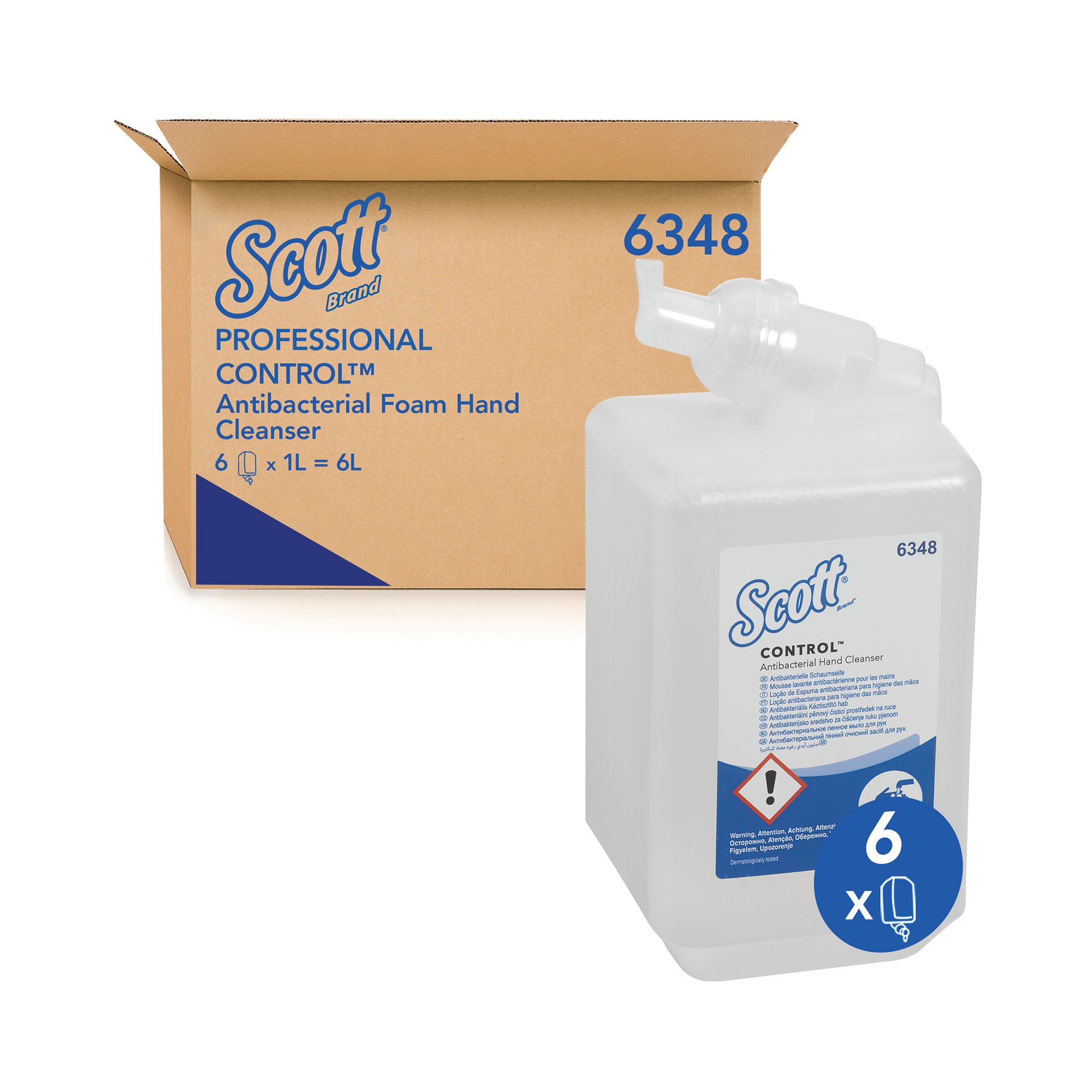 KLEENEX ANTI BAC FOAM SOAP WHT PK6