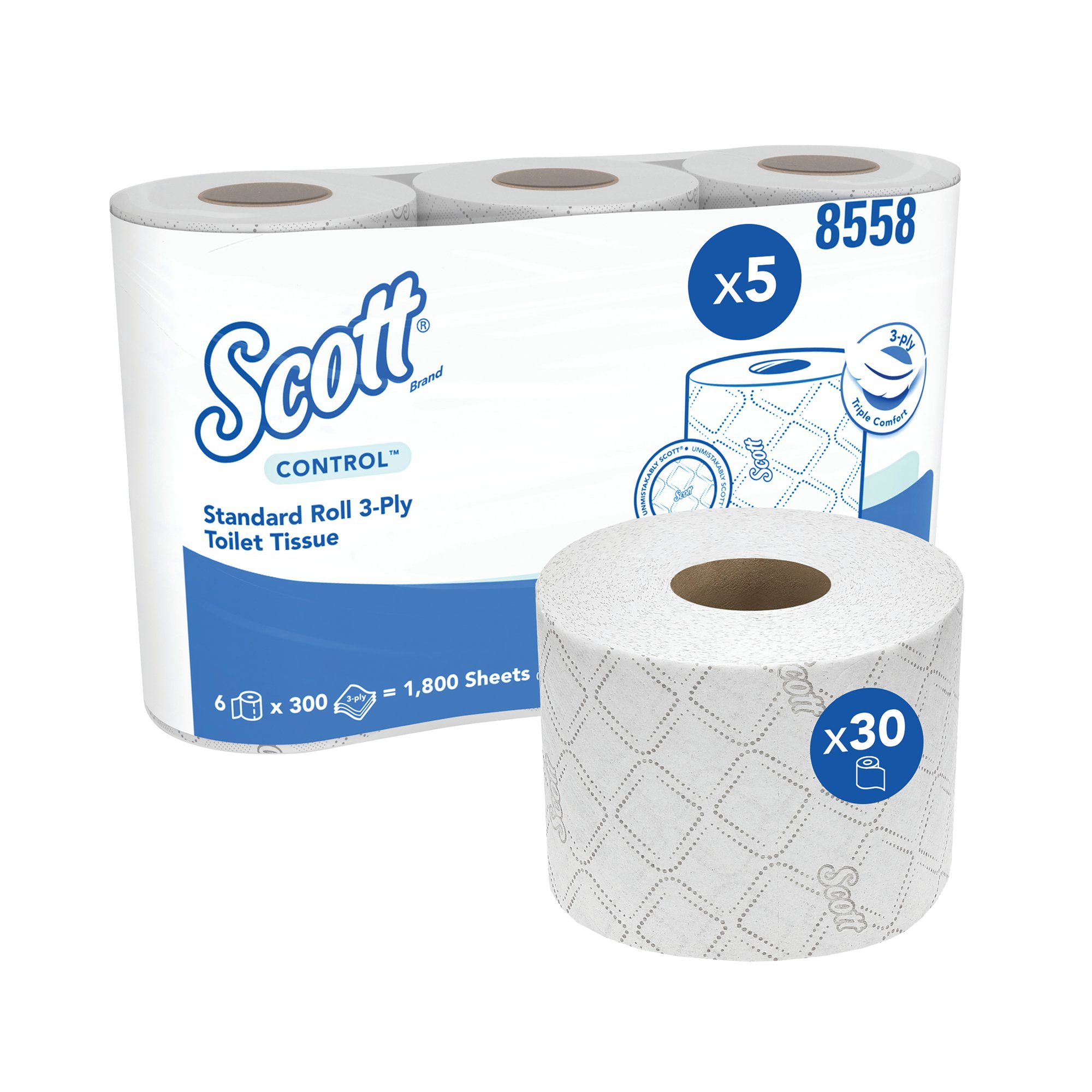 SCOTT CNTRL SML RLL TOILT TISSUE P30