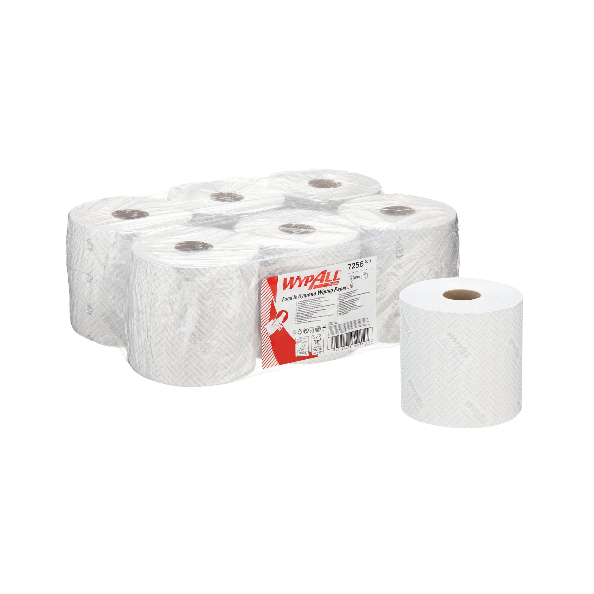 WYPALL L10 CENTREFEED WHT PK6