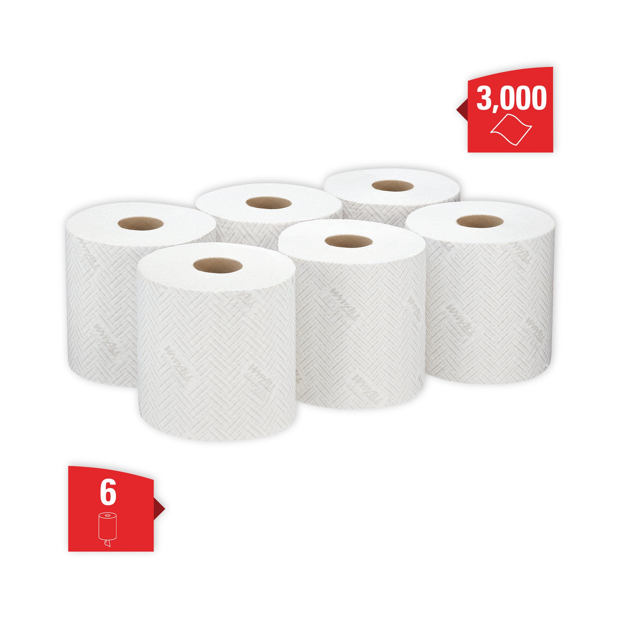 WYPALL L10 WIPER ROLL 400/SHT WHT P6