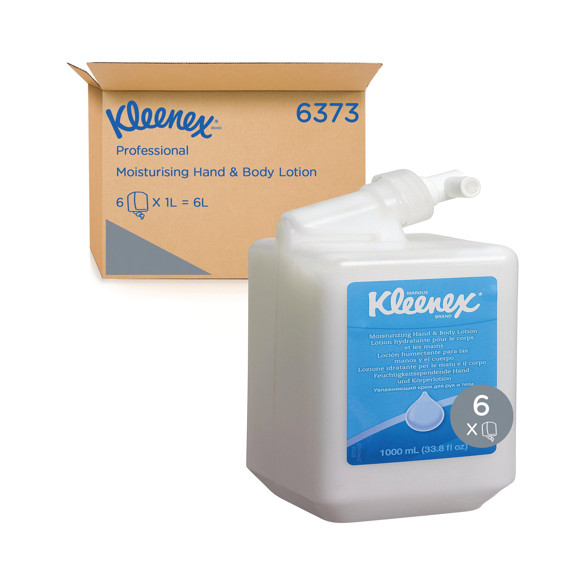 KLEENEX MSTRING HND/BODY LOTN 1L PK6