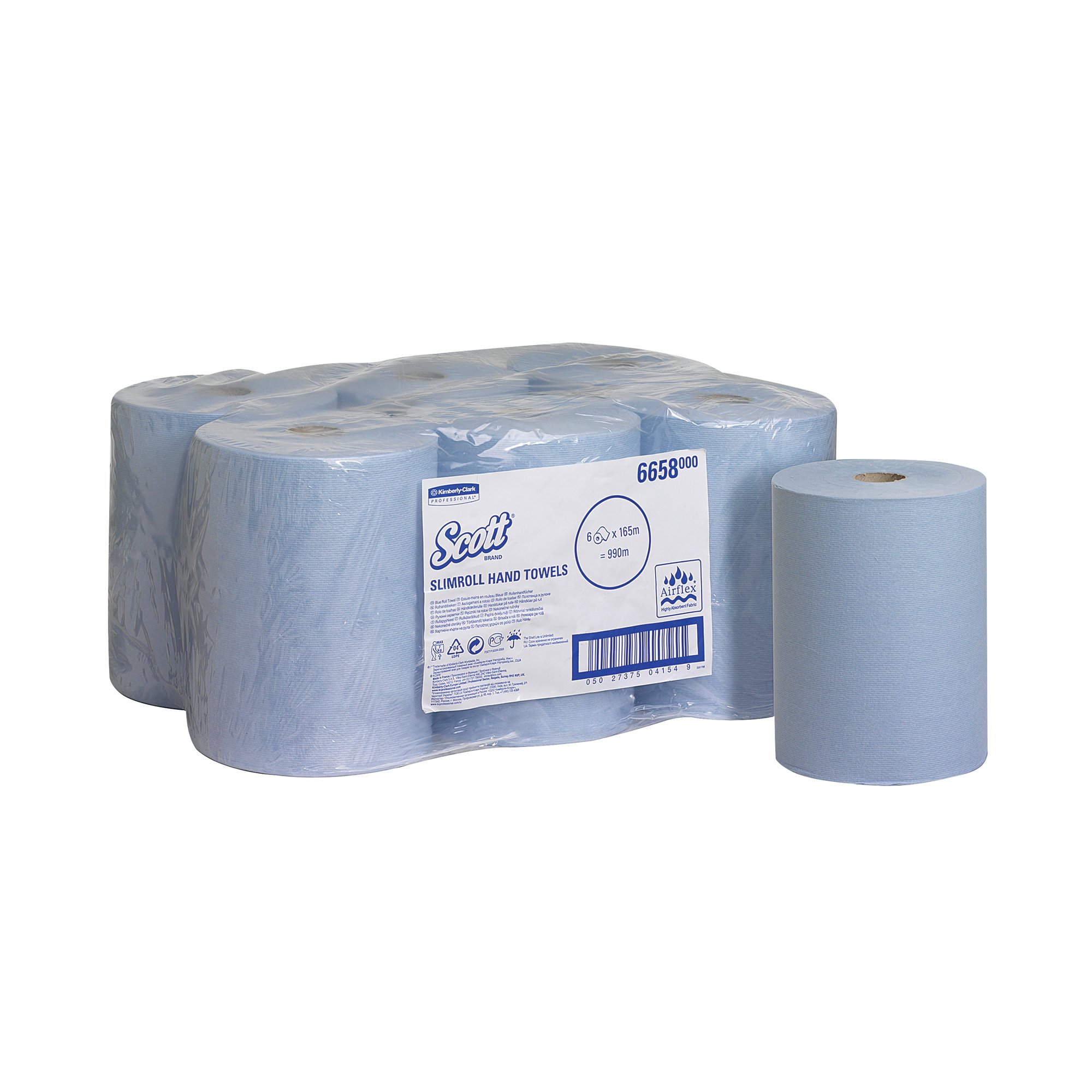 SCOTT SLIMRLL HND TWLS PK6 BLUE 6658