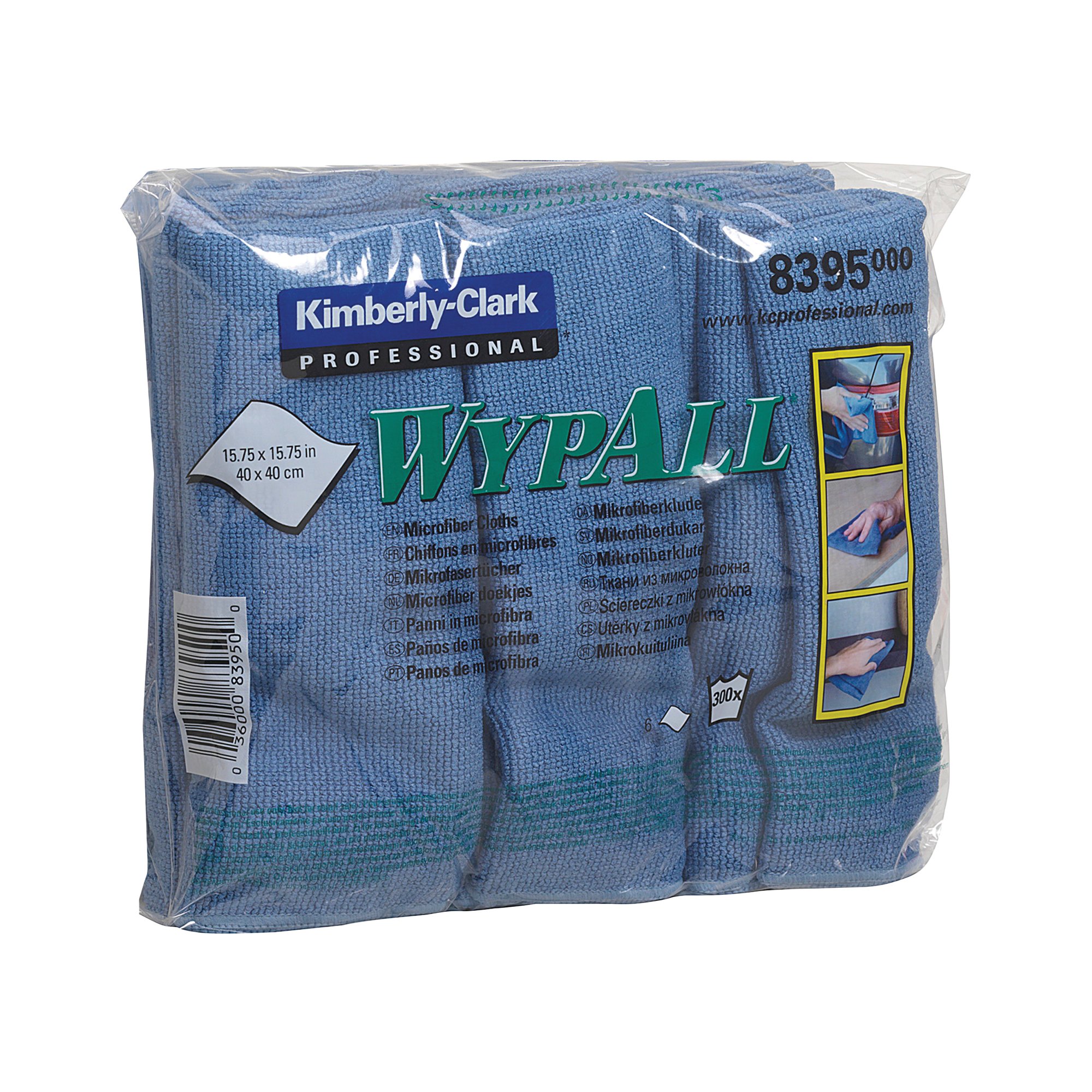 WYPALL MICROFIBRE CLOTH BLU PK6 8395