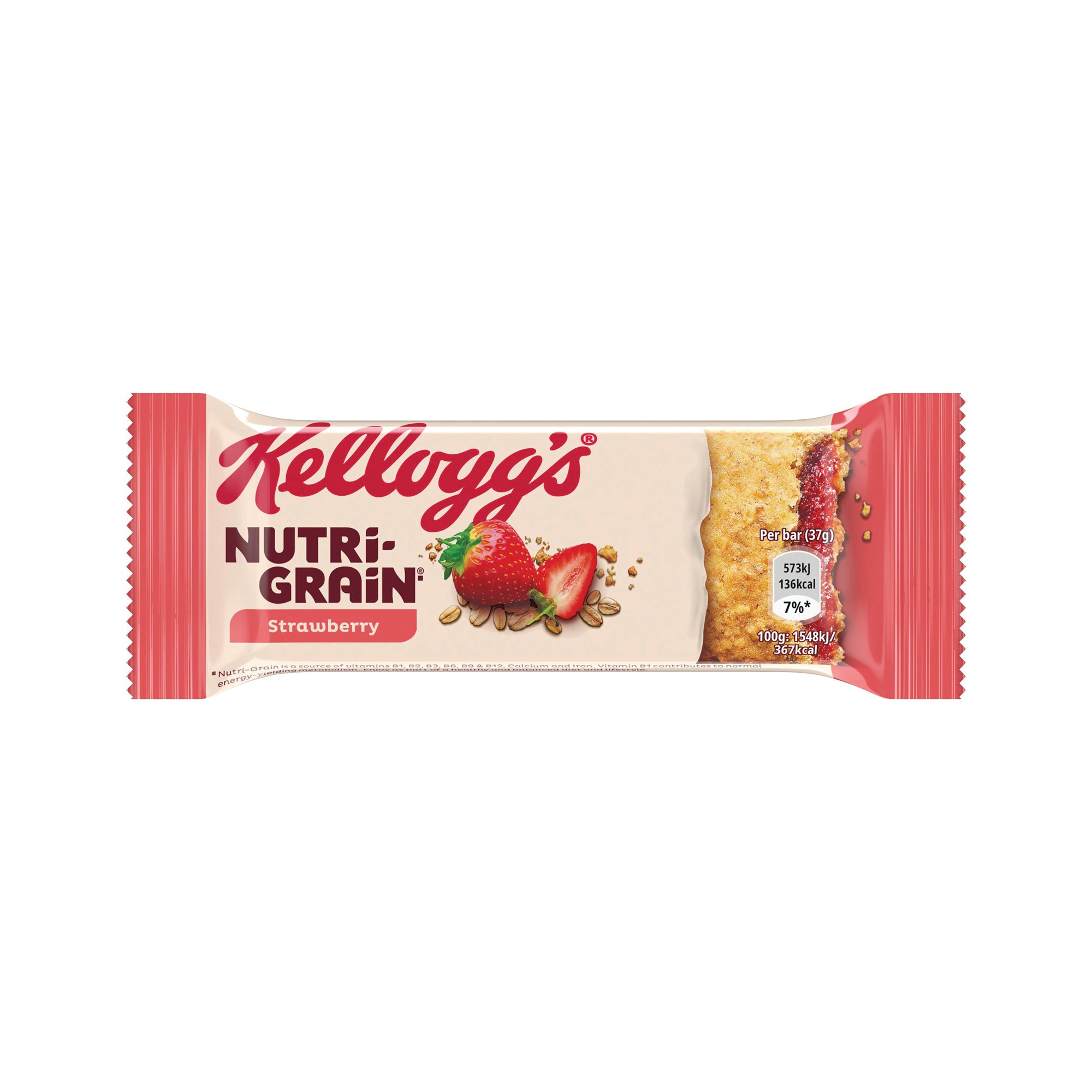 KELLOGGS STRAWB NUTRIGRAIN 37G PK25
