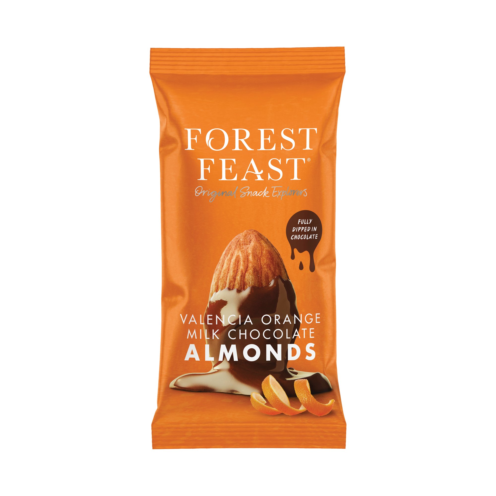 ORANGE MLK CHOC ALMOND NUTS 40G PK12