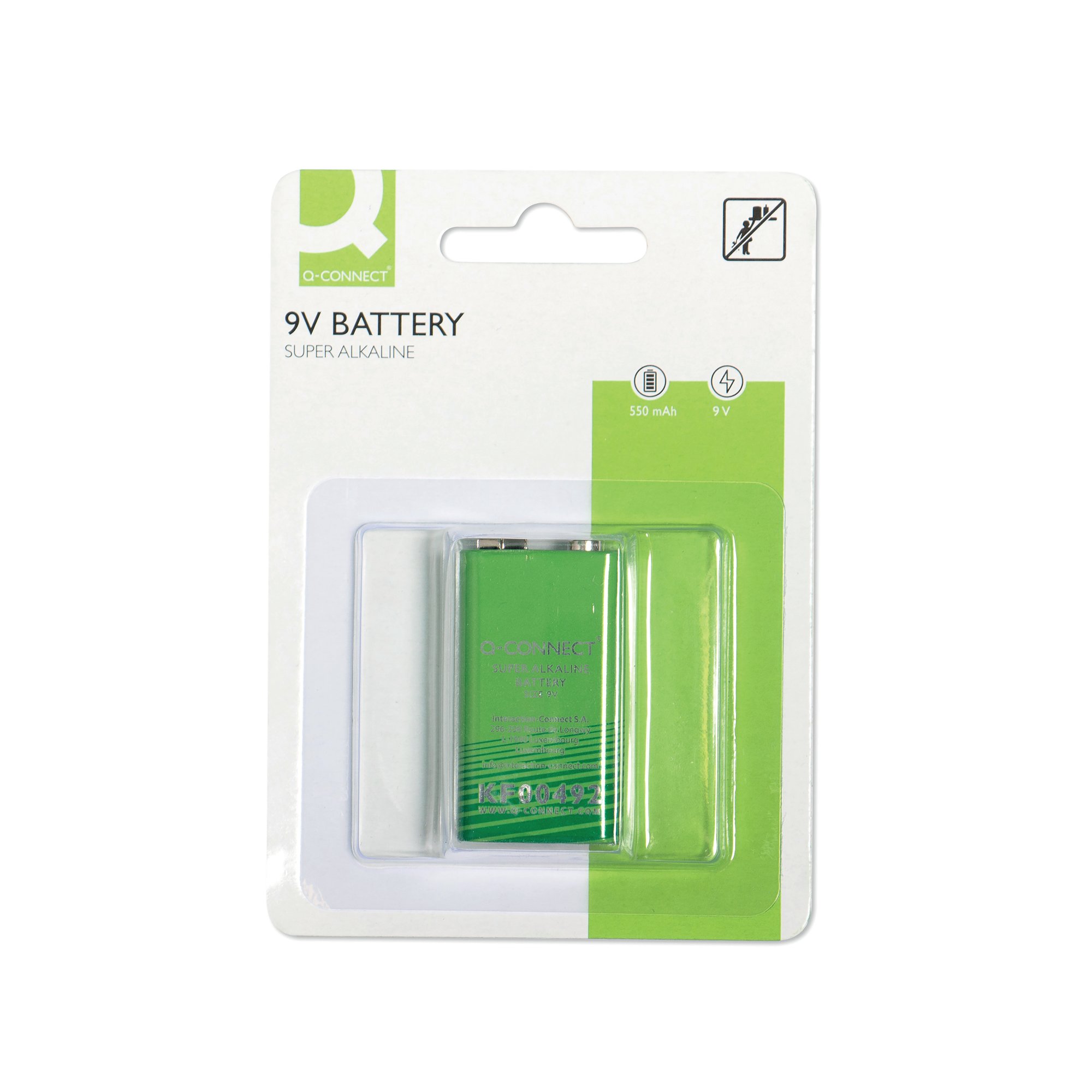 Q-CONNECT 9V ALKALINE BATTERY