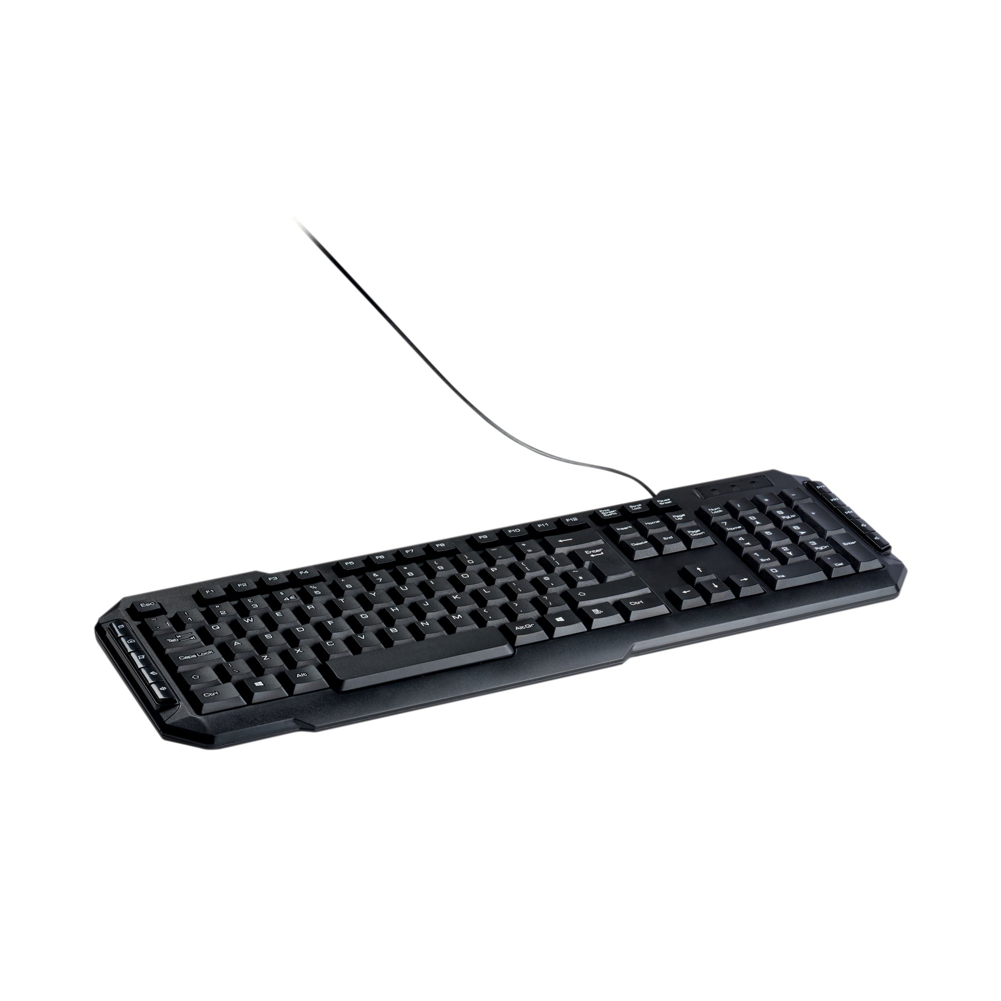 Q-CONNECT BLACK WIRED KEYBOARD