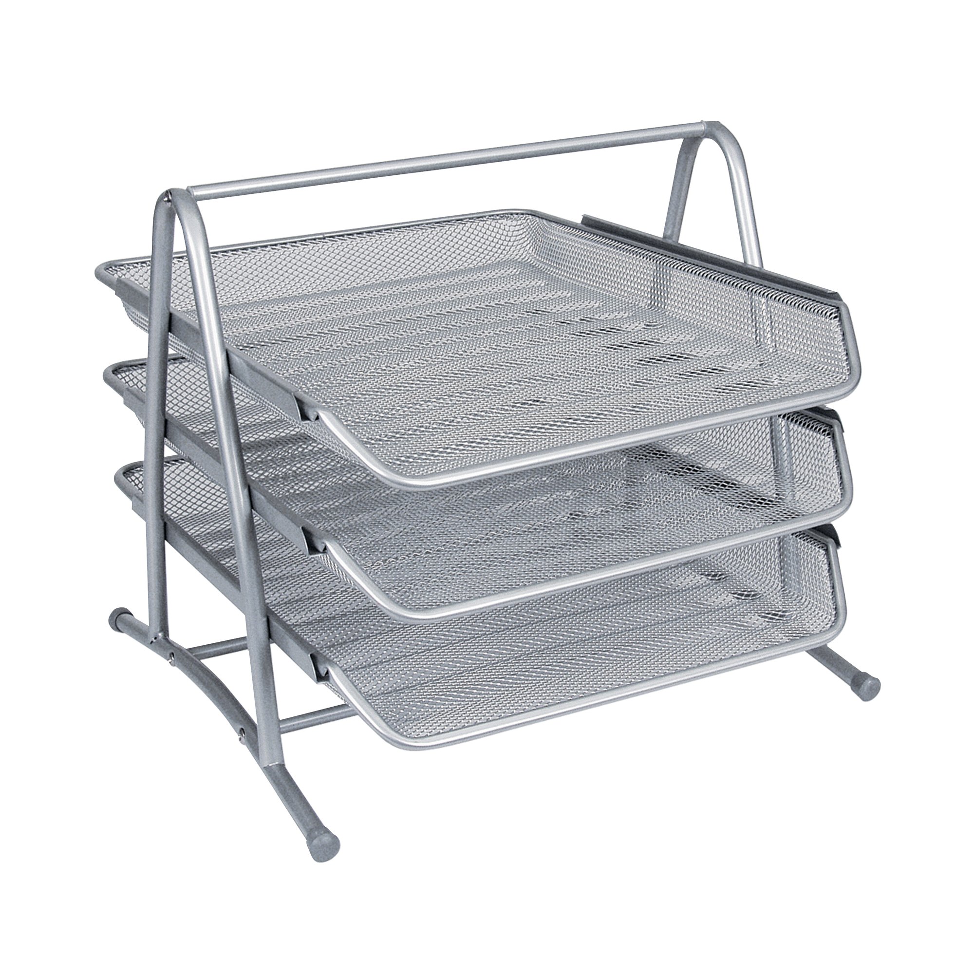 Q-CONNECT 3 TIER LETTER TRAY SILVER
