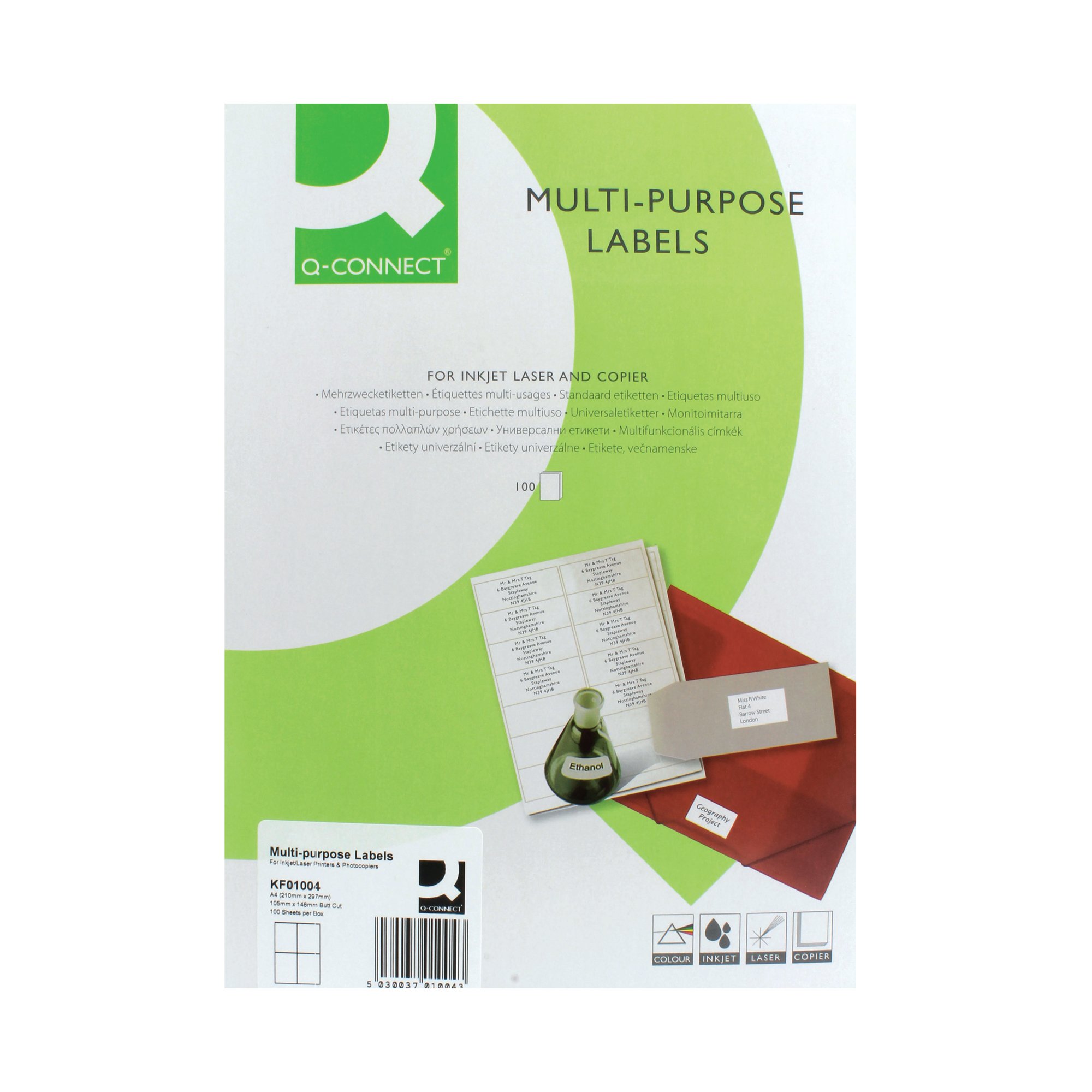 Q-CONNECT MULTI COPIER LABELS PK400