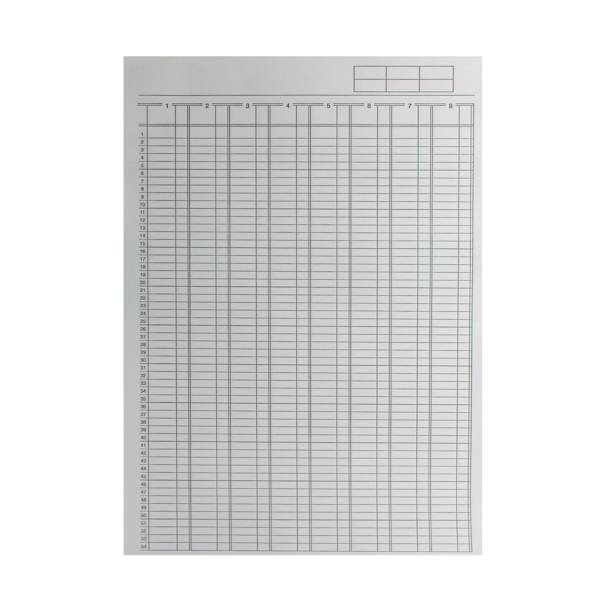 Q-CONNECT 8 COLUMN ANALYSIS PAD A4