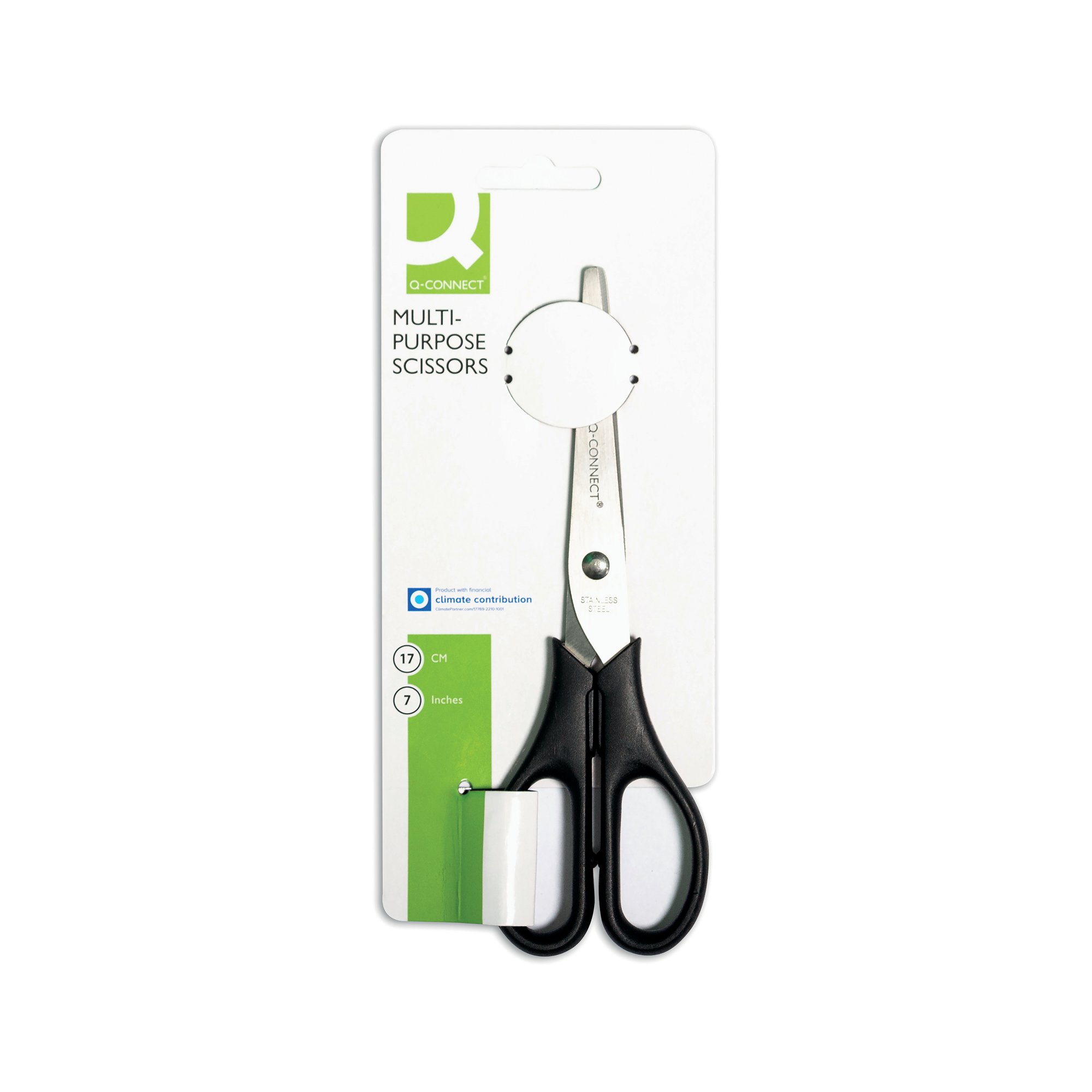 Q-CONNECT SCISSORS 170MM SSTEEL BLK