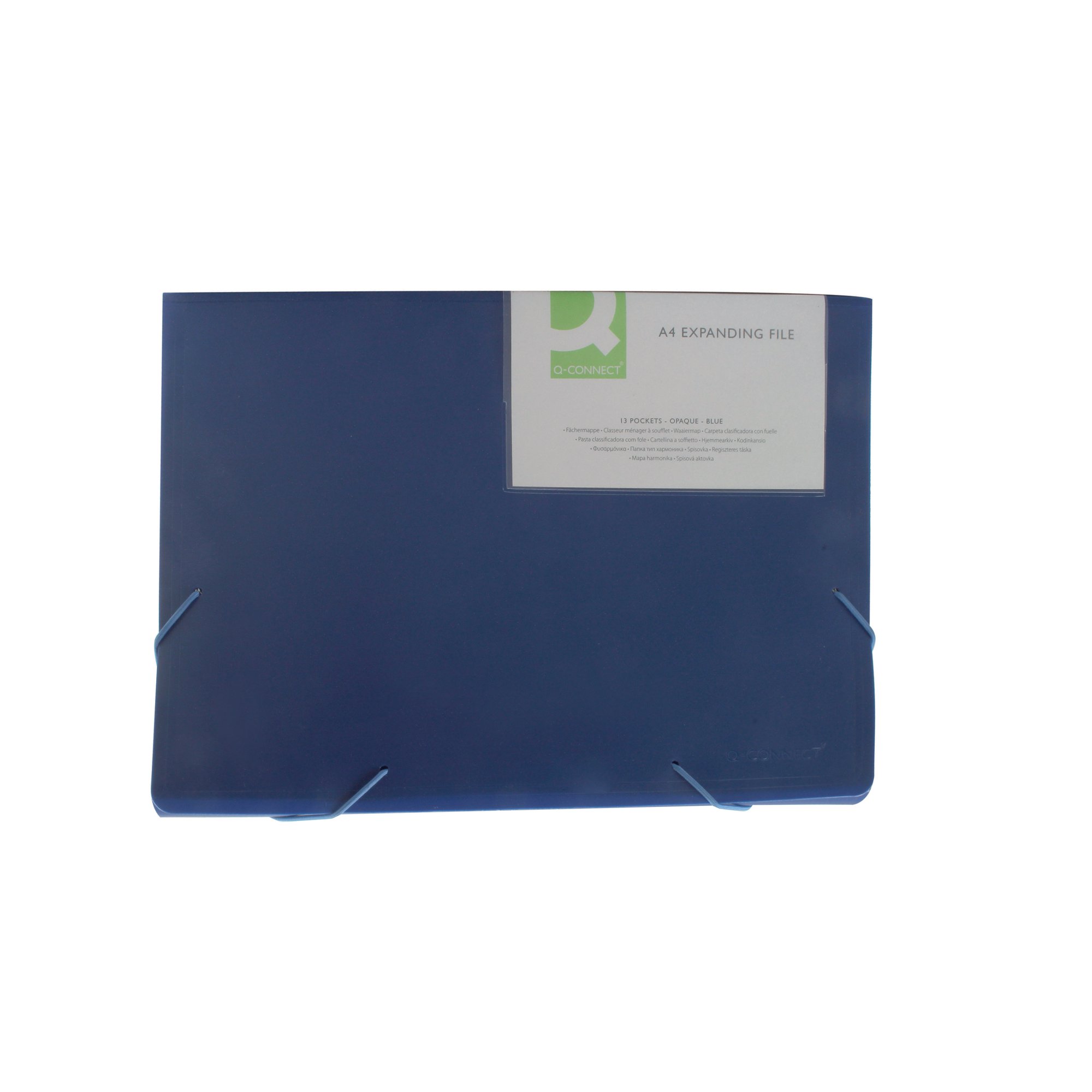 Q-CONNECT EXPANDING FILE 13-PKT BLU