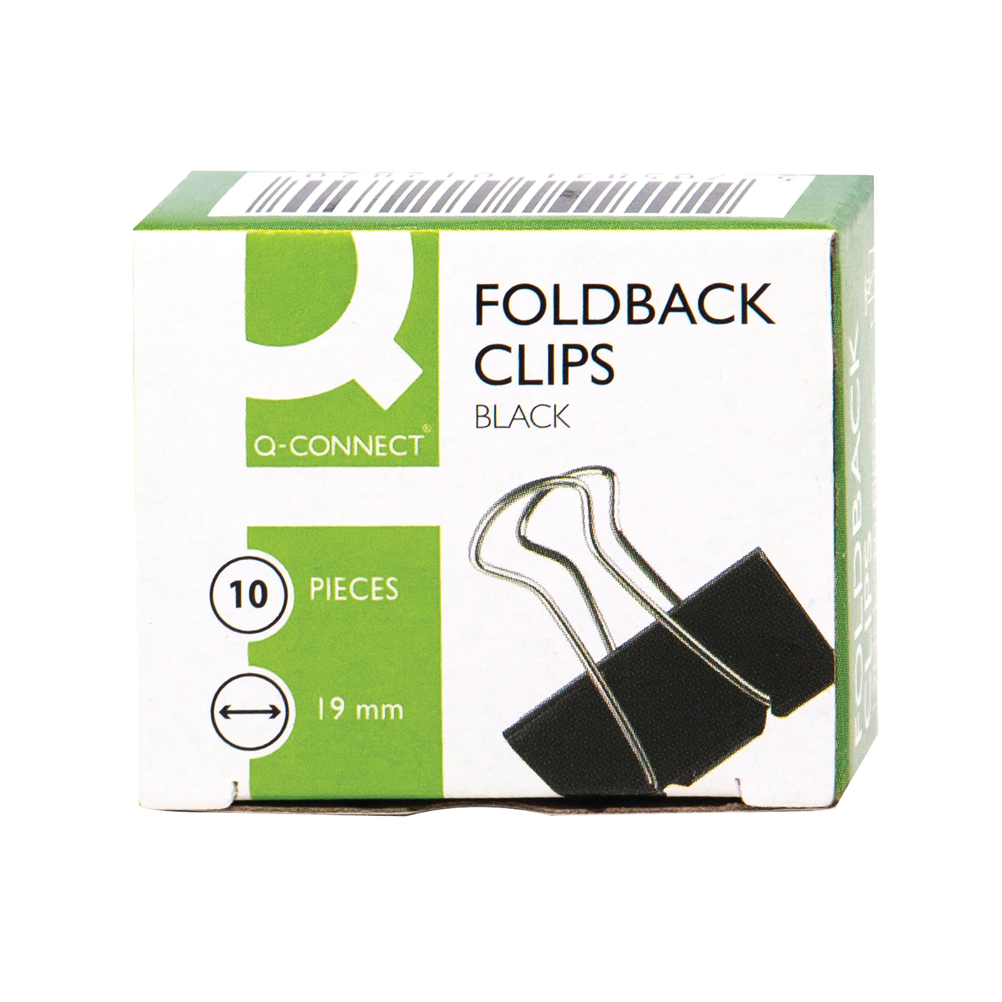 Q-CONNECT FOLDBACK CLIP 19MM PK10
