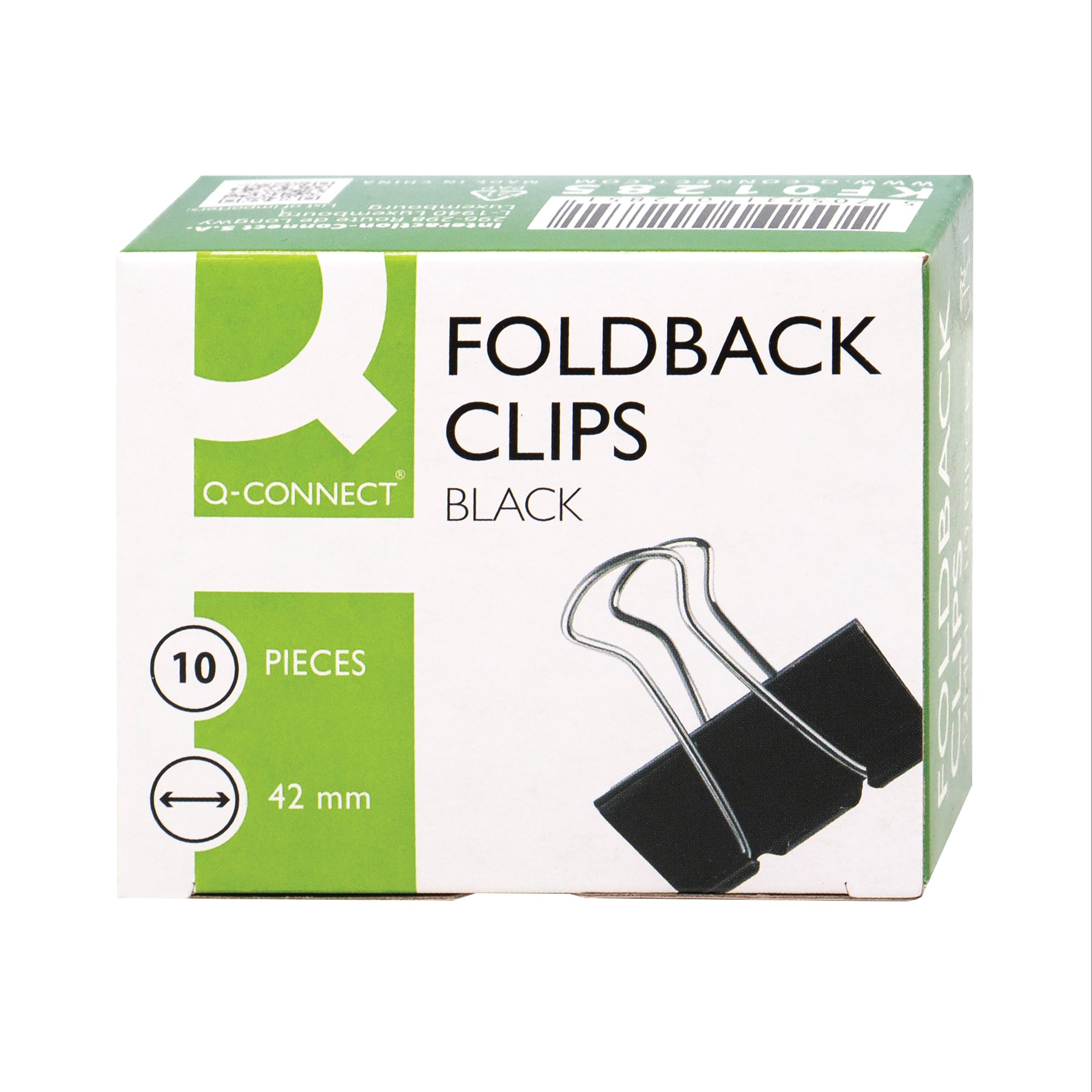 Q-CONNECT FOLDBACK CLIP 42MM PK10