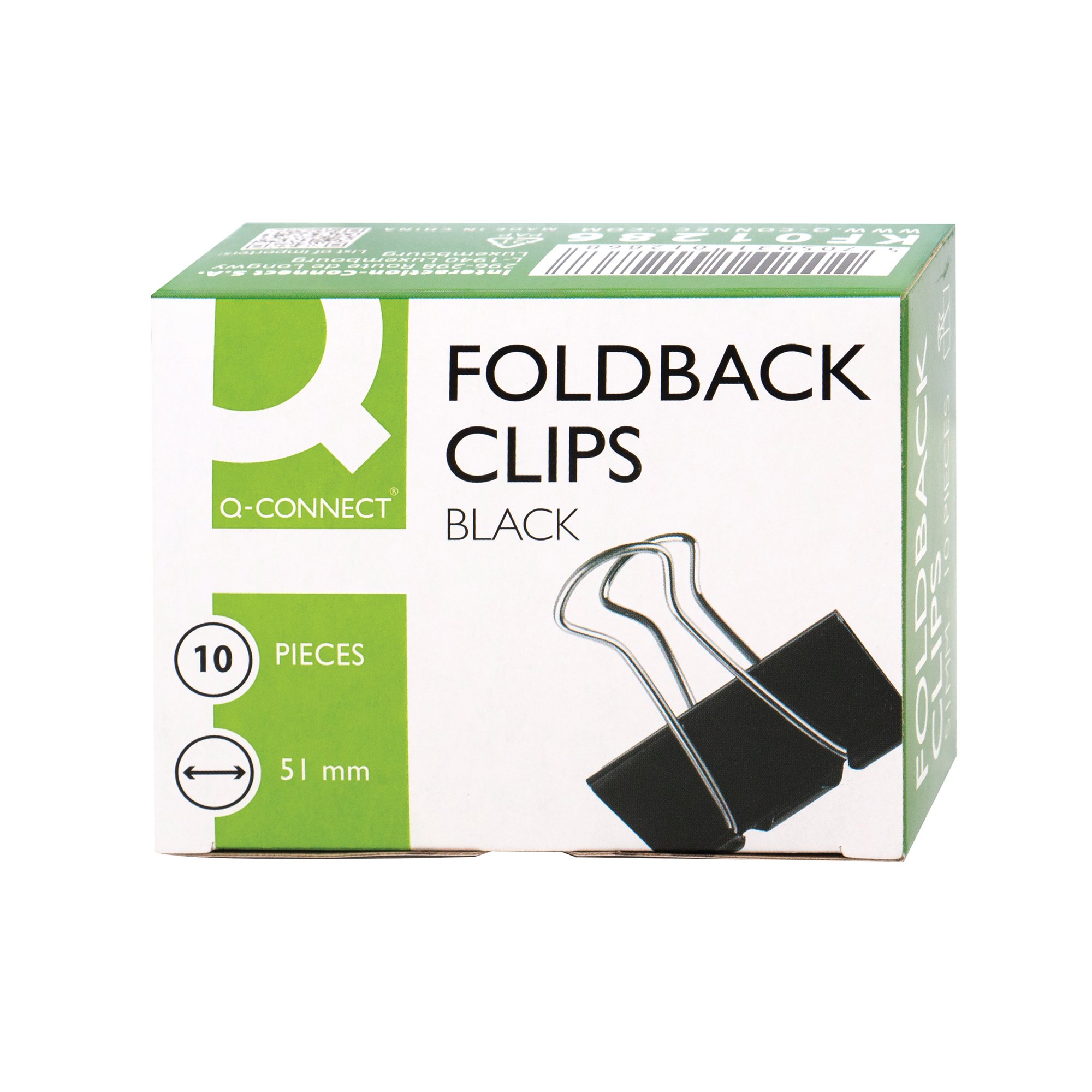 Q-CONNECT FOLDBACK CLIP 51MM PK10