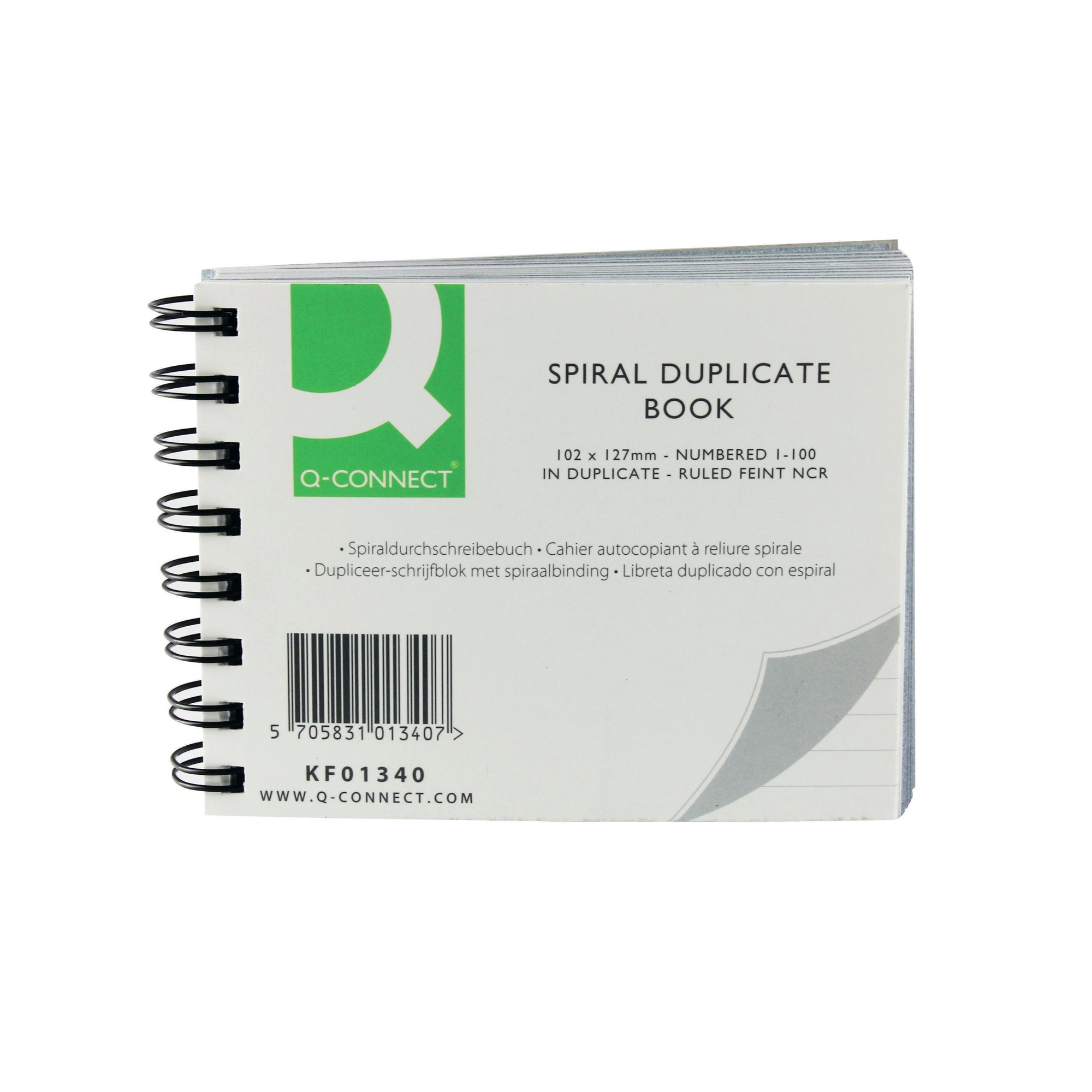 Q-CONNECT WIRO DUP BOOK 102X127MM