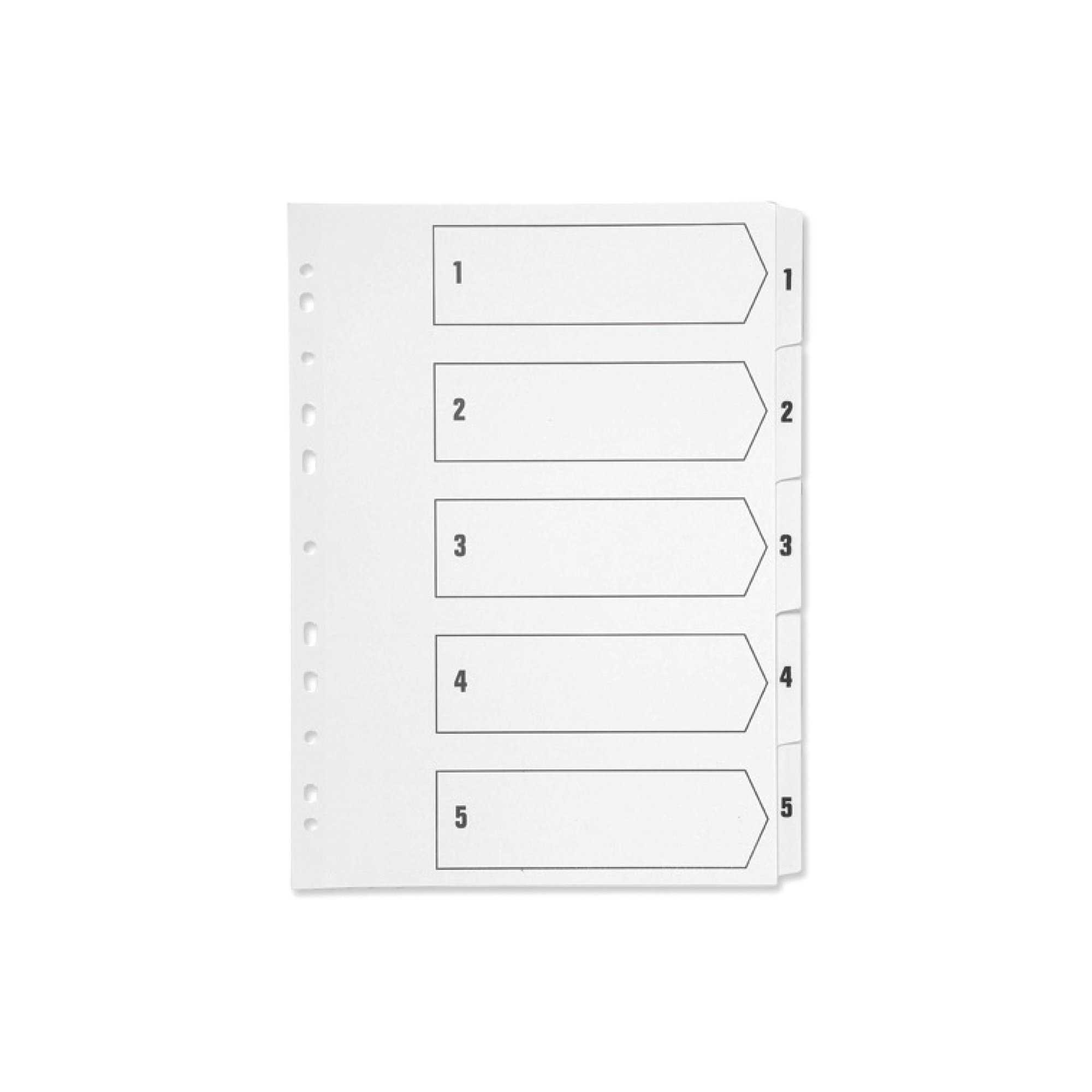 Q-CONNECT INDEX A4 MLTI-PNCHD WHITE