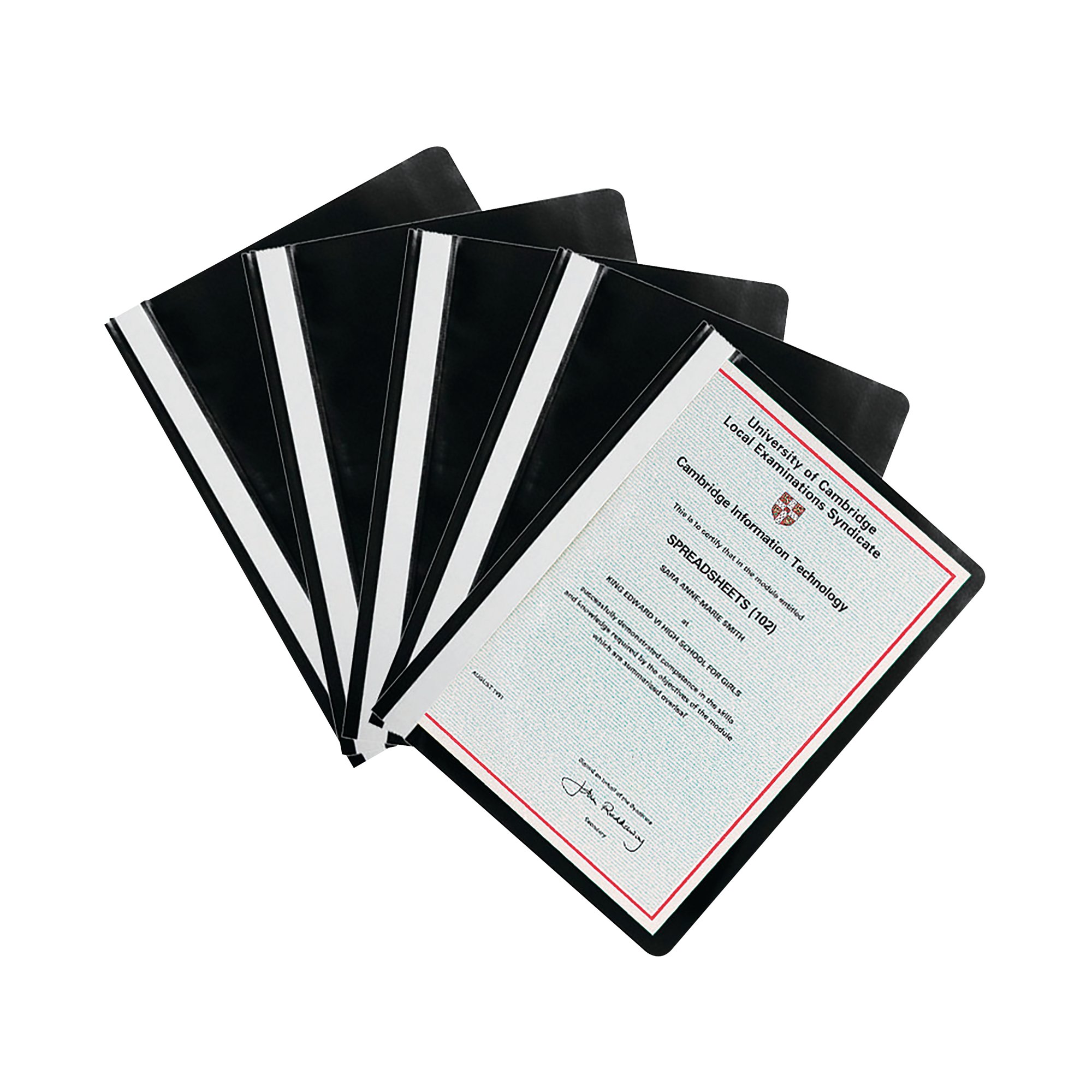 Q-CONNECT PROJECT FOLDER A4 BLK PK25
