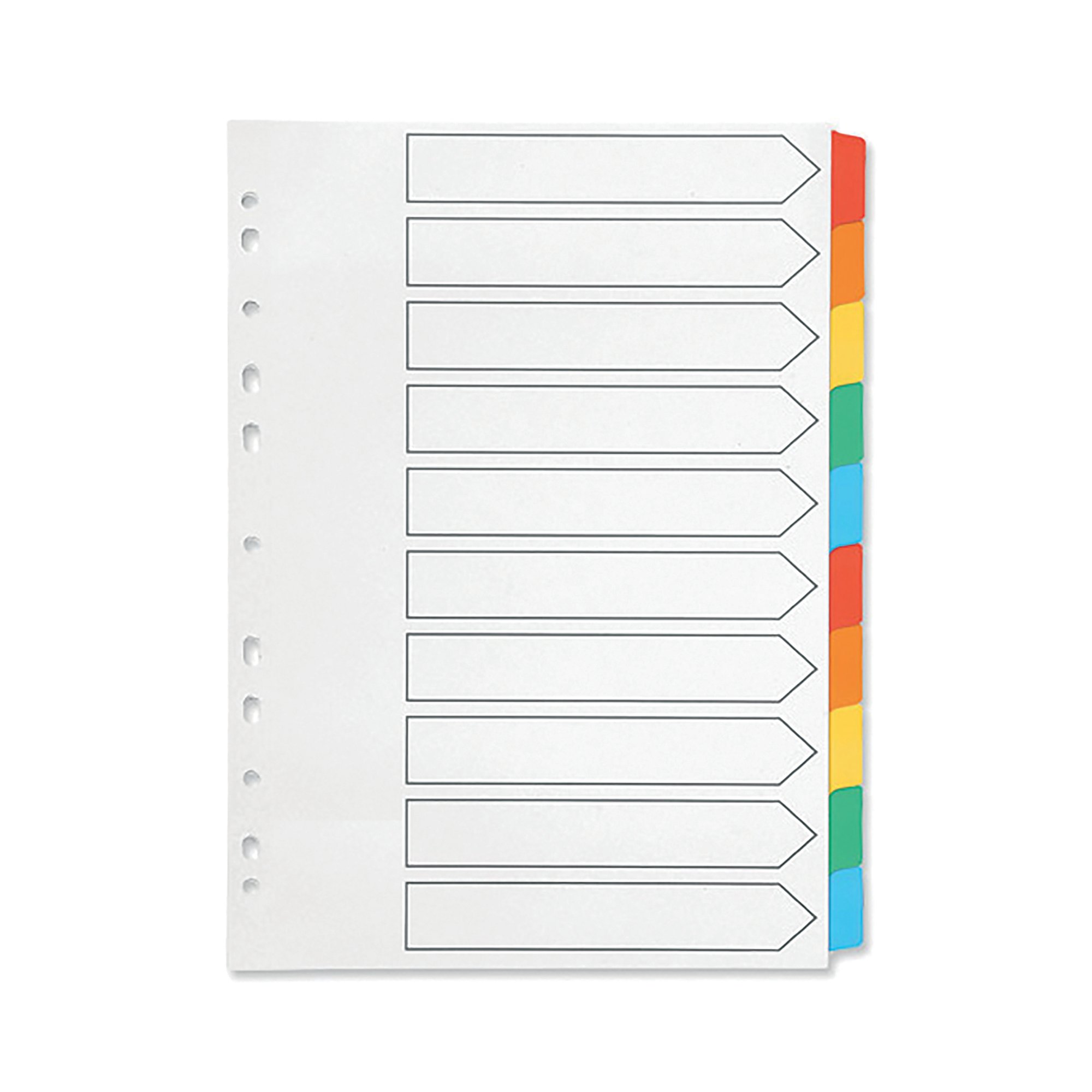 Q-CONNECT INDEX A4 BLANK TABS MULTI
