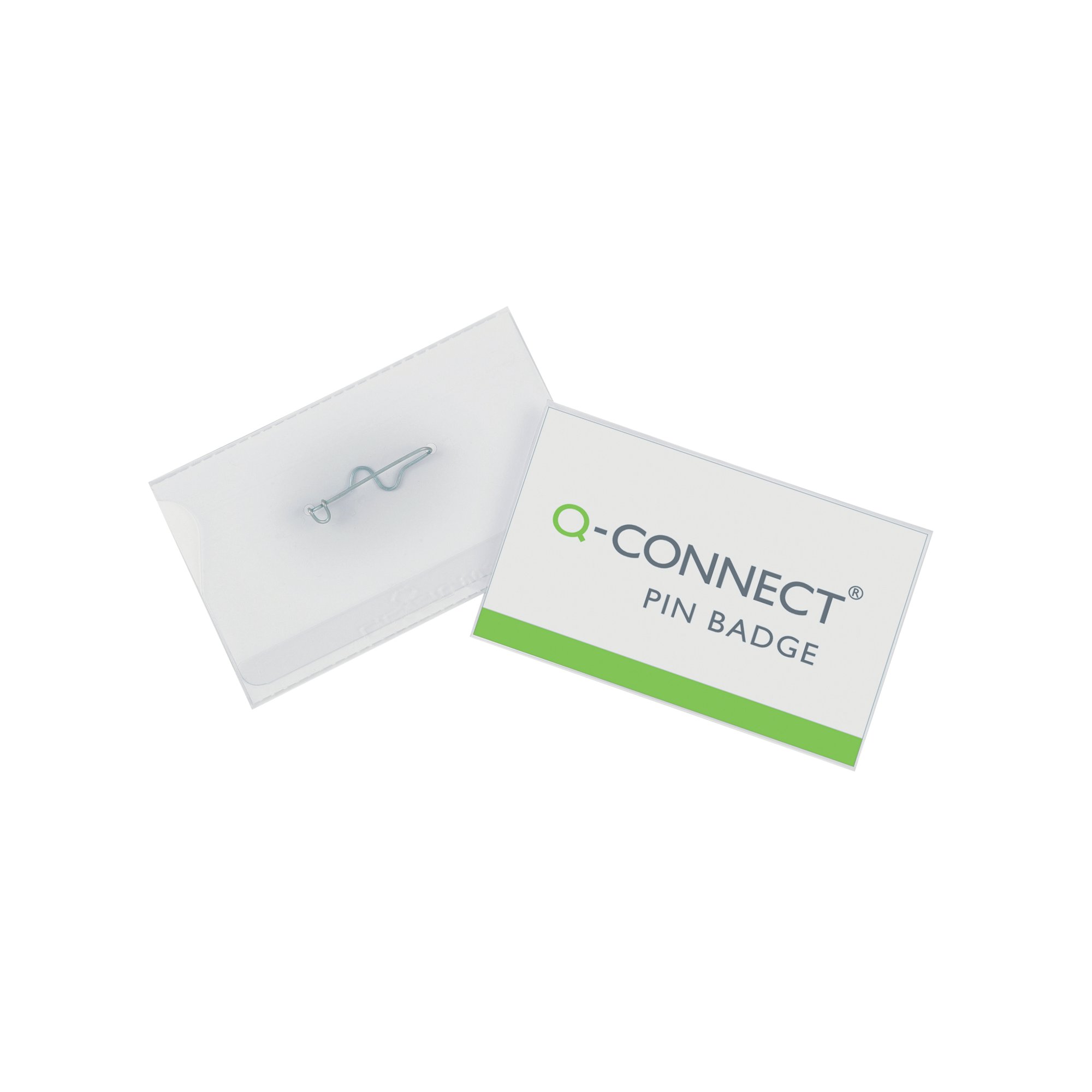 Q-CONNECT PIN BADGE 40X75MM PK100