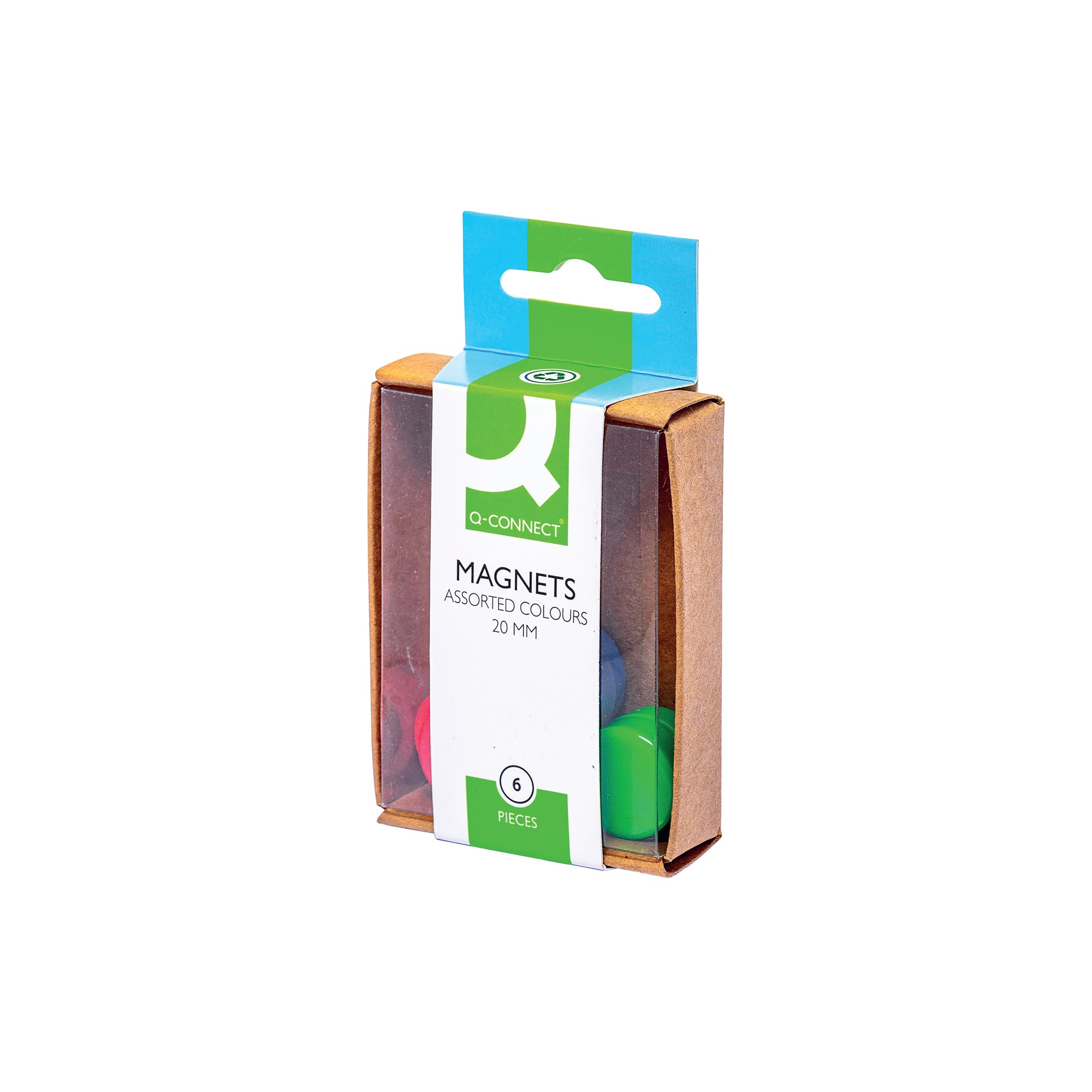 Q-CONNECT 20MM ASSORTED MAGNET PK60