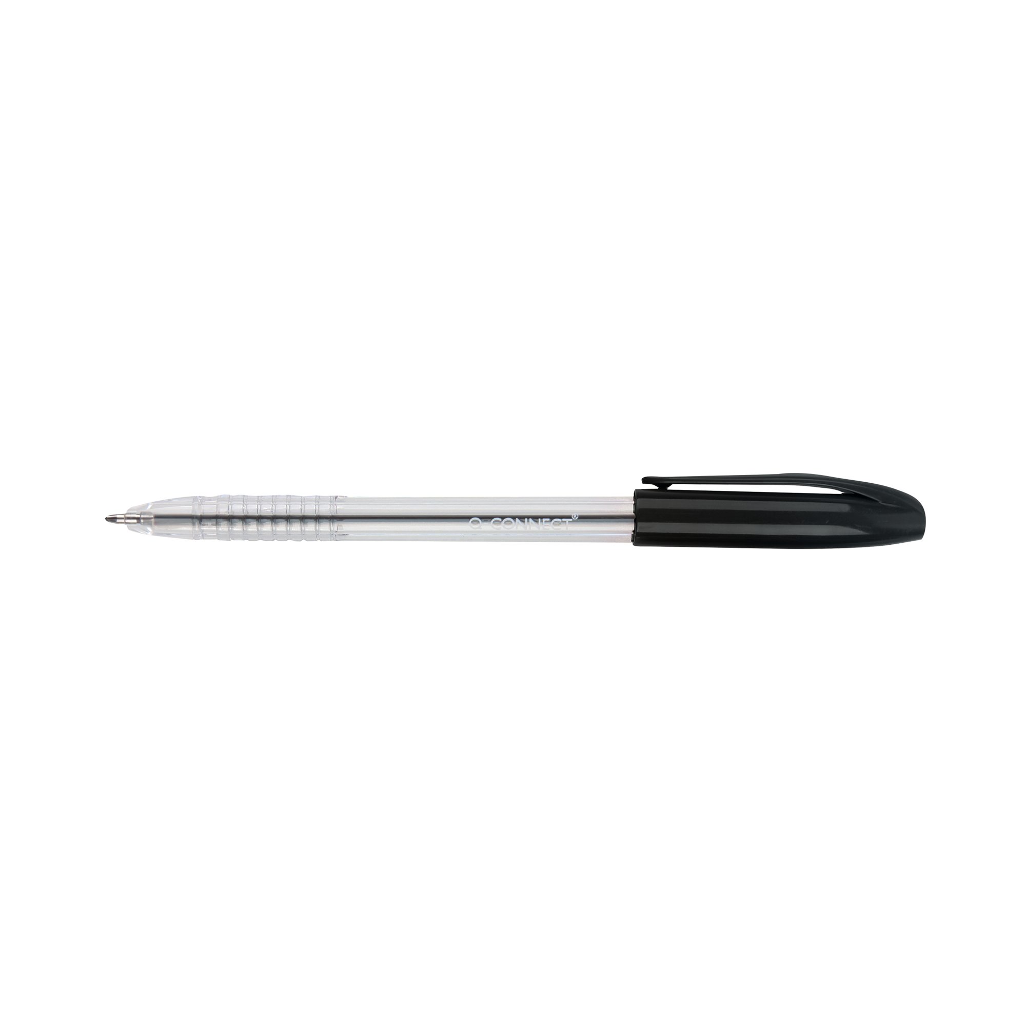 Q-CONNECT STICK BALLPOINT MED BK P20