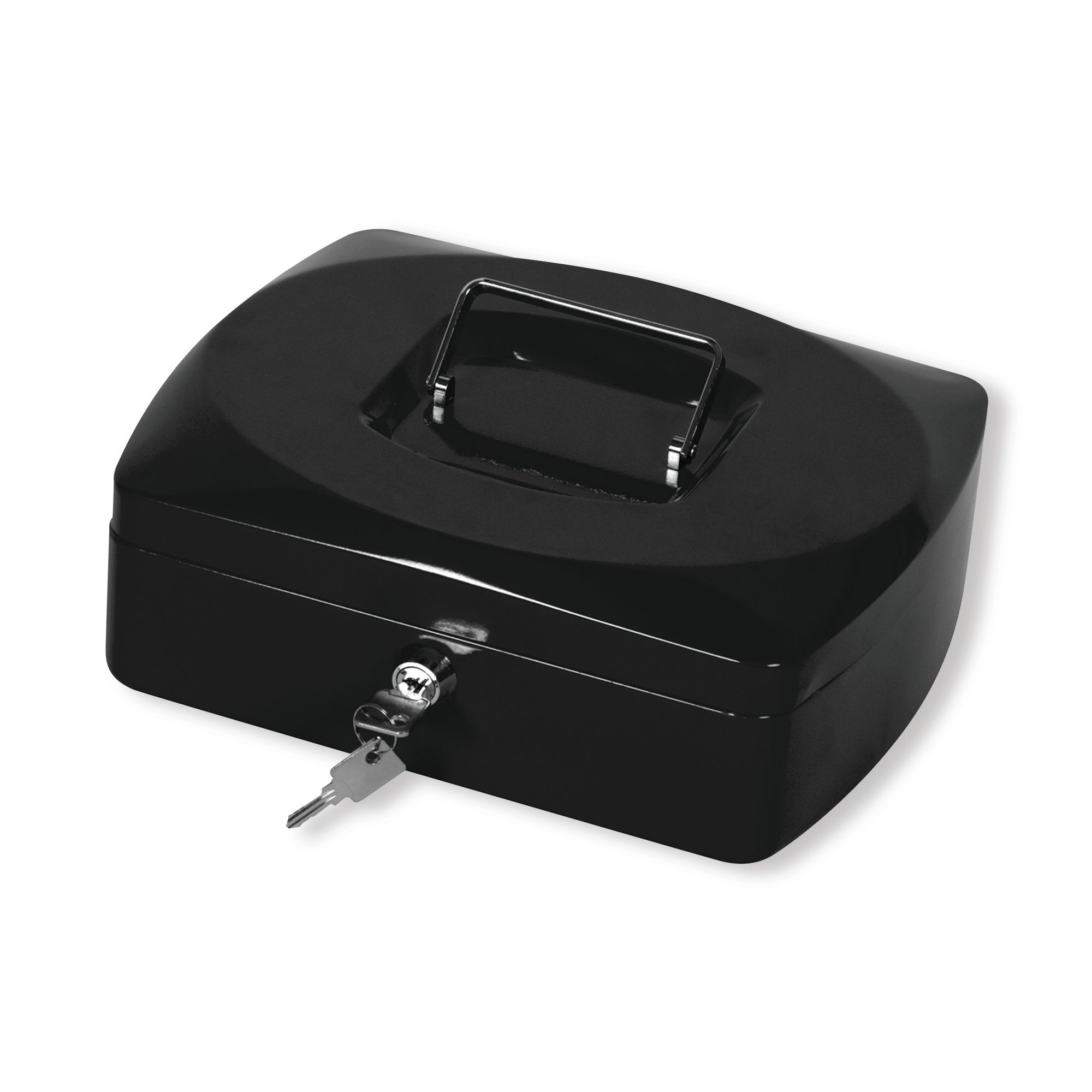 Q-CONNECT 10 INCH BLACK CASH BOX