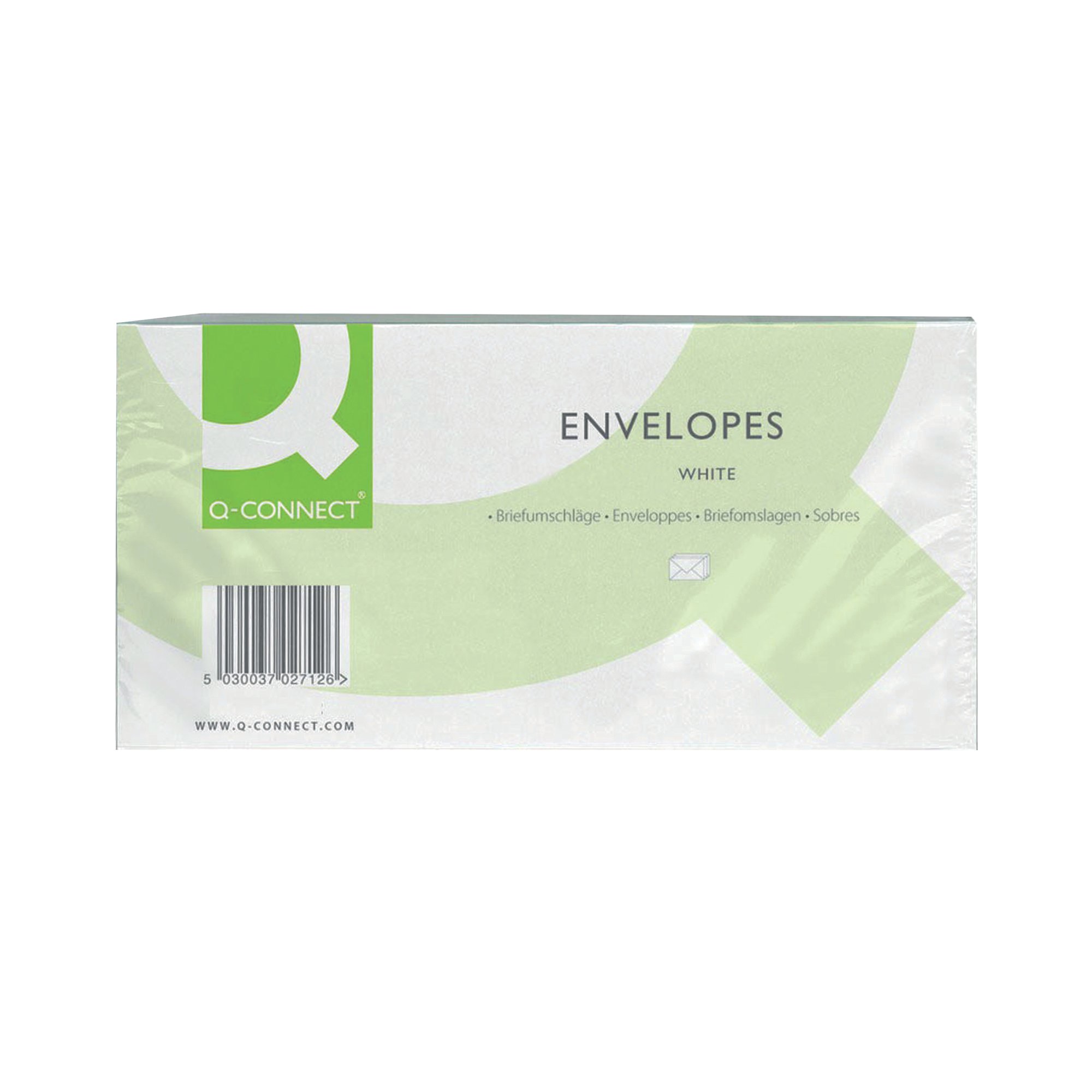 DL ENVELOPE WAL WDW 100GSM WHT PK500
